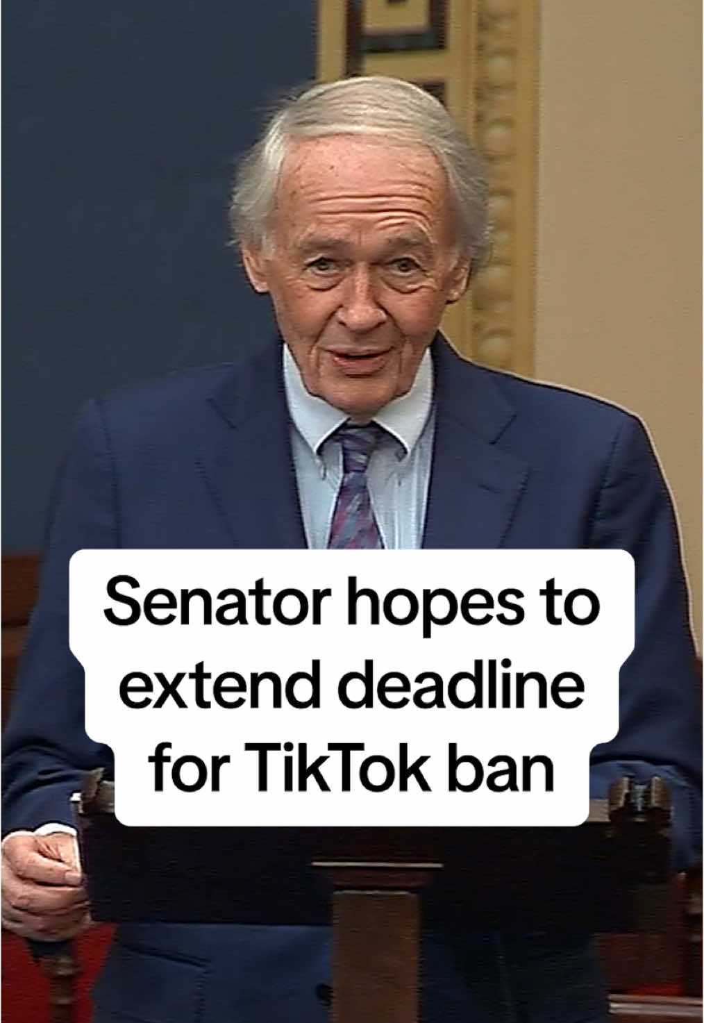 Days before #TikTok is set to face a ban in the U.S. if it is not sold to an American company, Sen. Ed Markey of #Massachusetts is advocating for an extension of the deadline to give the #Senate more time to consider it. #TikTokban 