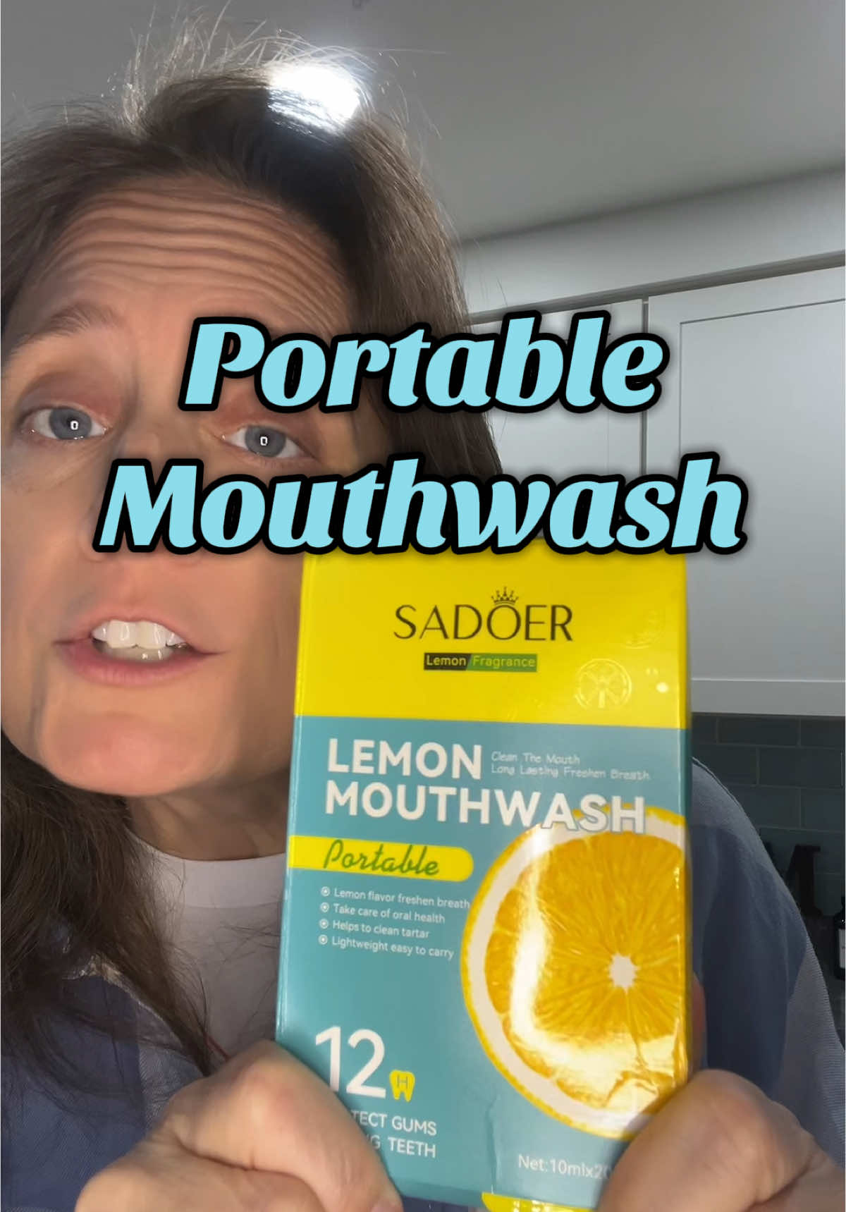 Portable mouthwash 20 pack. Lemon or mint. @Sadoer #freshbreath #mouthwash #Lemon #mint #breath #portable #kiss #tiktokmademebuyit #newyearnewaura #fyp #winterfinds #deals #tiktokshopfinds #sale #Inverted 