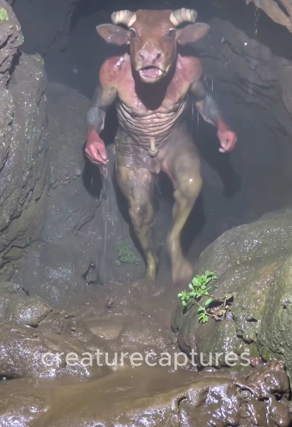 Minotaur spotted #nightmarefuel #cryptidtiktok #foundfootage #creepytok #minotaur #urbex #cryptid #greekmythology 