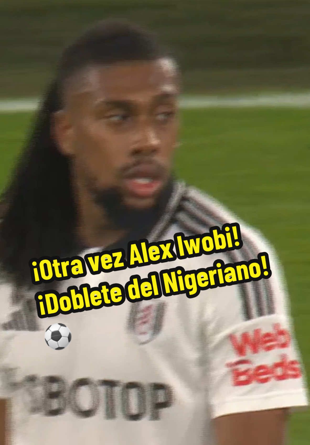 👊 ¡OTRA VEZ ALEX IWOBI!  De nueva cuenta apareció el nigeriano para acortar distancias en el partido, pero no fue suficiente para empatarlo 🫤 #WestHam 3-2 #Fulham  #LigaPremierTD #PremierLeague #gol #futbol #Soccer 