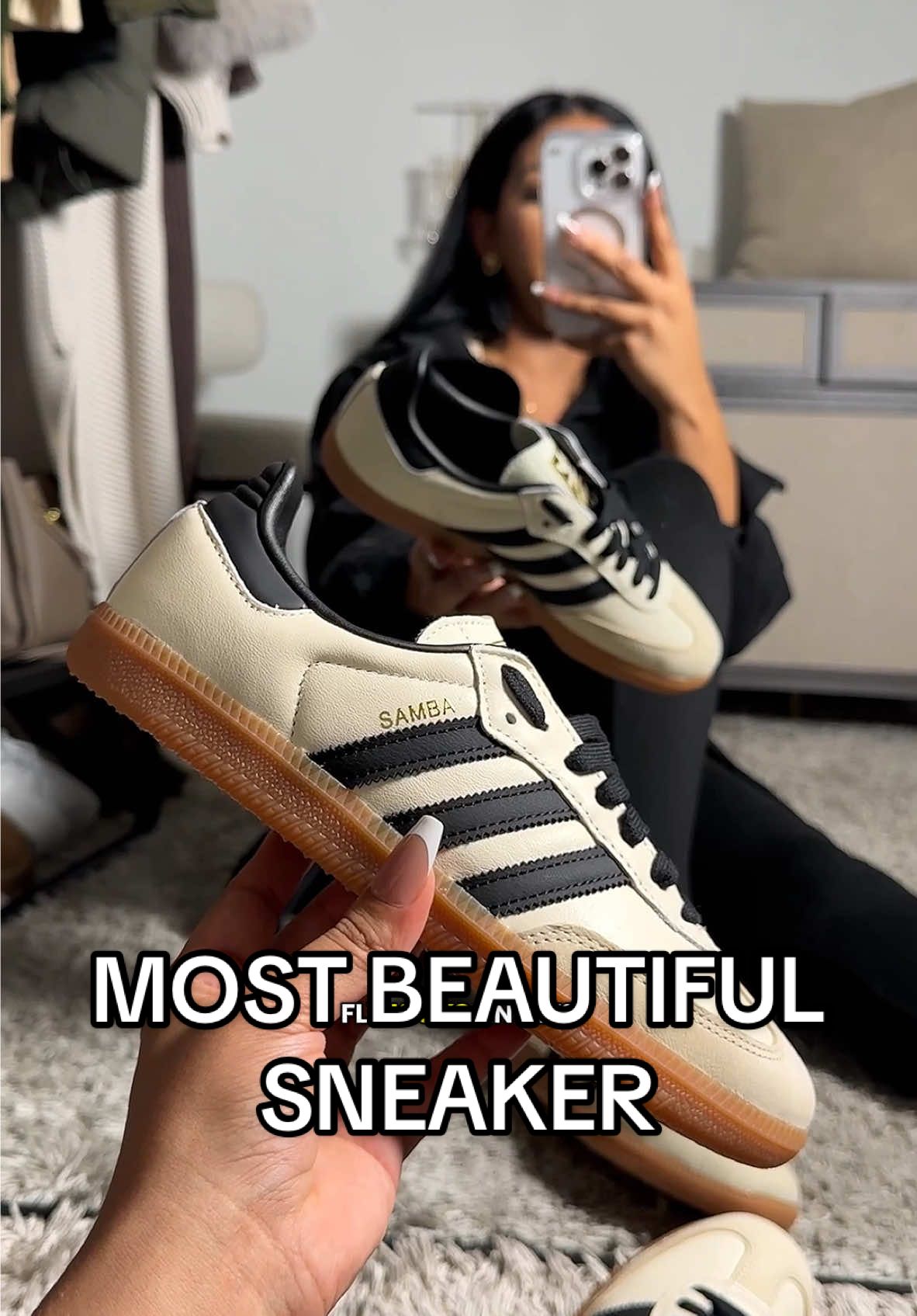 Replying to @Tatiana the most BEAUTIFUL sneaker 🖤🖤🖤 #sneakerheads #sambas #adidassamba #adidassambas #sneakergirl #flykicks #tiktokshopsneakers #fypsneakers #fyp #tiktokshopshoes #TikTokShopFashion #trendysneakers #sneakertok #classysneakers #prettysneakers 