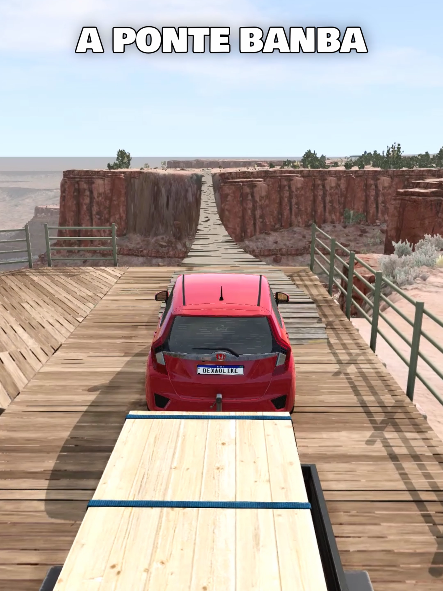 qual carro atravessa a ponte bamba? #beamng #beamngdrive #fyp #carros #gaming #viral