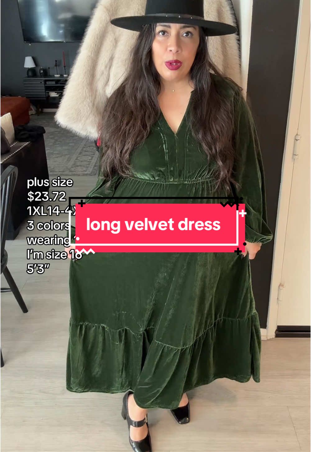 #TikTokShopNewYearNewAura #TTSLevelUp #SpotlightFinds #plus #plussize #midsize #size16 #casualdress #plussizedress #midsizedress #velvetdress #longdress 