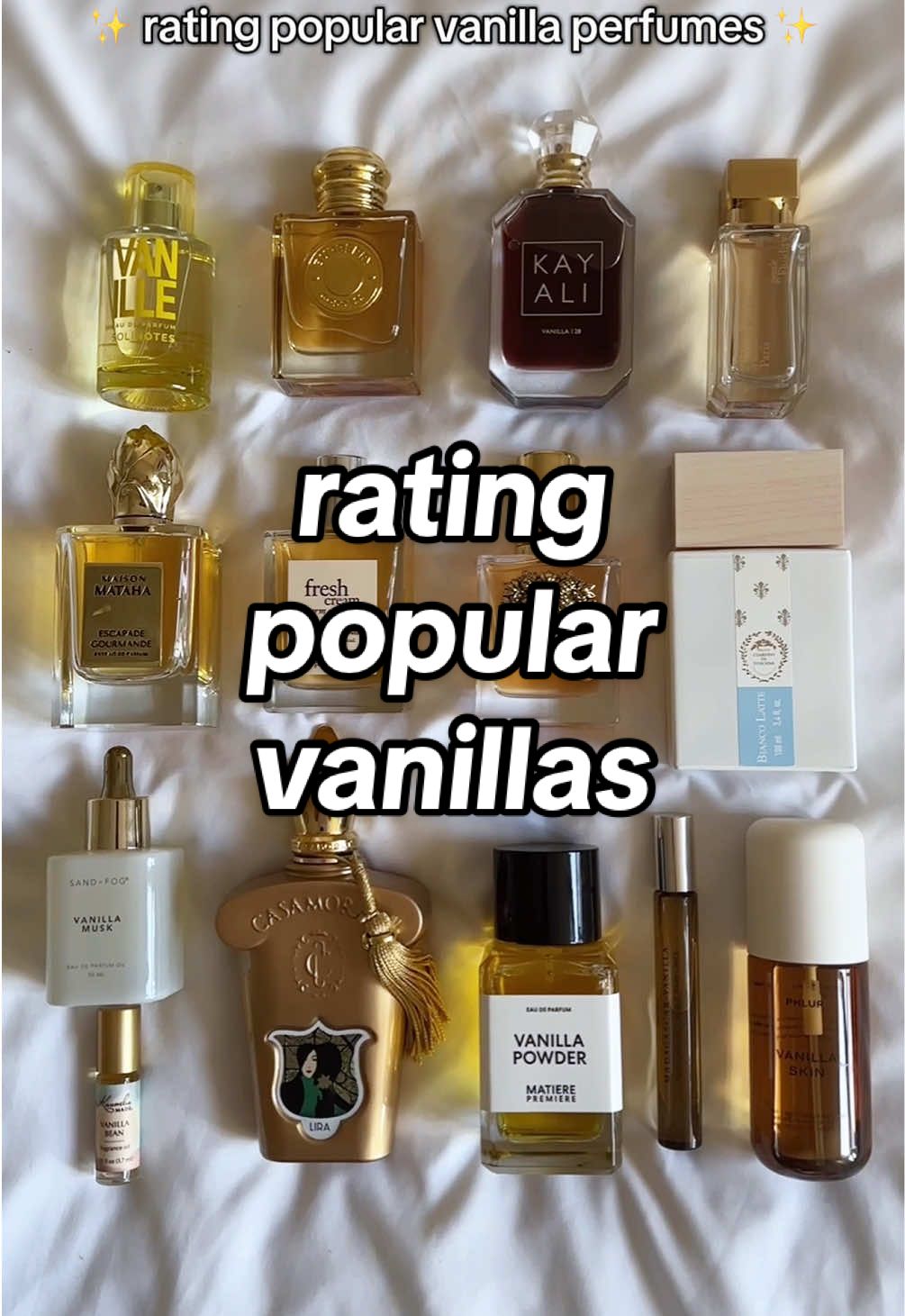 Use OBSESSION10 to save on luxury vanilla perfumes on Twisted Lily (🔗 in my b!0) 💕 Which vanilla perfume is your favorite? 🍨🍦🧁 #perfume #perfumetiktok #vanilla #vanillagirl #vanillaperfume #perfumetok #fragrance 