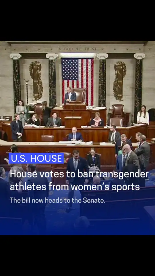 The House approved legislation Tuesday that would ban transgender athletes from competing in girls’ and women’s sports at schools that receive federal funding. The 218–206 vote fell largely along party lines, with two Democrats — Reps. Henry Cuellar (TX) and Vicente Gonzalez (TX) — joining all voting Republicans in favor. Rep. Don Davis (D-NC) voted “present.” The Protection of Women and Girls in Sports Act would change federal law to require that “sex shall be recognized solely on a person’s reproductive biology and genetics at birth” for the purpose of determining compliance with Title IX in athletics. Title IX prohibits discrimination on the basis of sex in education programs and activities that receive federal funds. Transgender rights have become a political flashpoint in recent years, and President-elect Trump leaned into the issue during the 2024 campaign. His most effective campaign ad featured the line: “Kamala is for they/them, President Trump is for you.” Republicans have argued that transgender women have a physical edge over biological women, giving them an unfair advantage and limiting opportunities for others. “This is a great day for women in America. House Republicans have yet again stood up for women,” Speaker Mike Johnson (R-LA) said in a post-vote news conference. “We know from scripture and from nature that men are men and women are women and men cannot become women. It’s sad that we have to say that.” Democrats say policies restricting transgender athletes lead to further discrimination, particular for young people, and questioned why Republicans were focusing on this issue as one of their first orders of business. “There are 10 transgender college athletes out of the 510,000 who participate in intercollegiate athletics today, so this is just a very narrow issue to focus on in your second week of Congress,” Rep. Lori Trahan (D-MA) told C-SPAN’s “Washington Journal” on Tuesday. See the House debate and vote at c-span.org #houseofrepresentatives #congress #transgender #cspan and