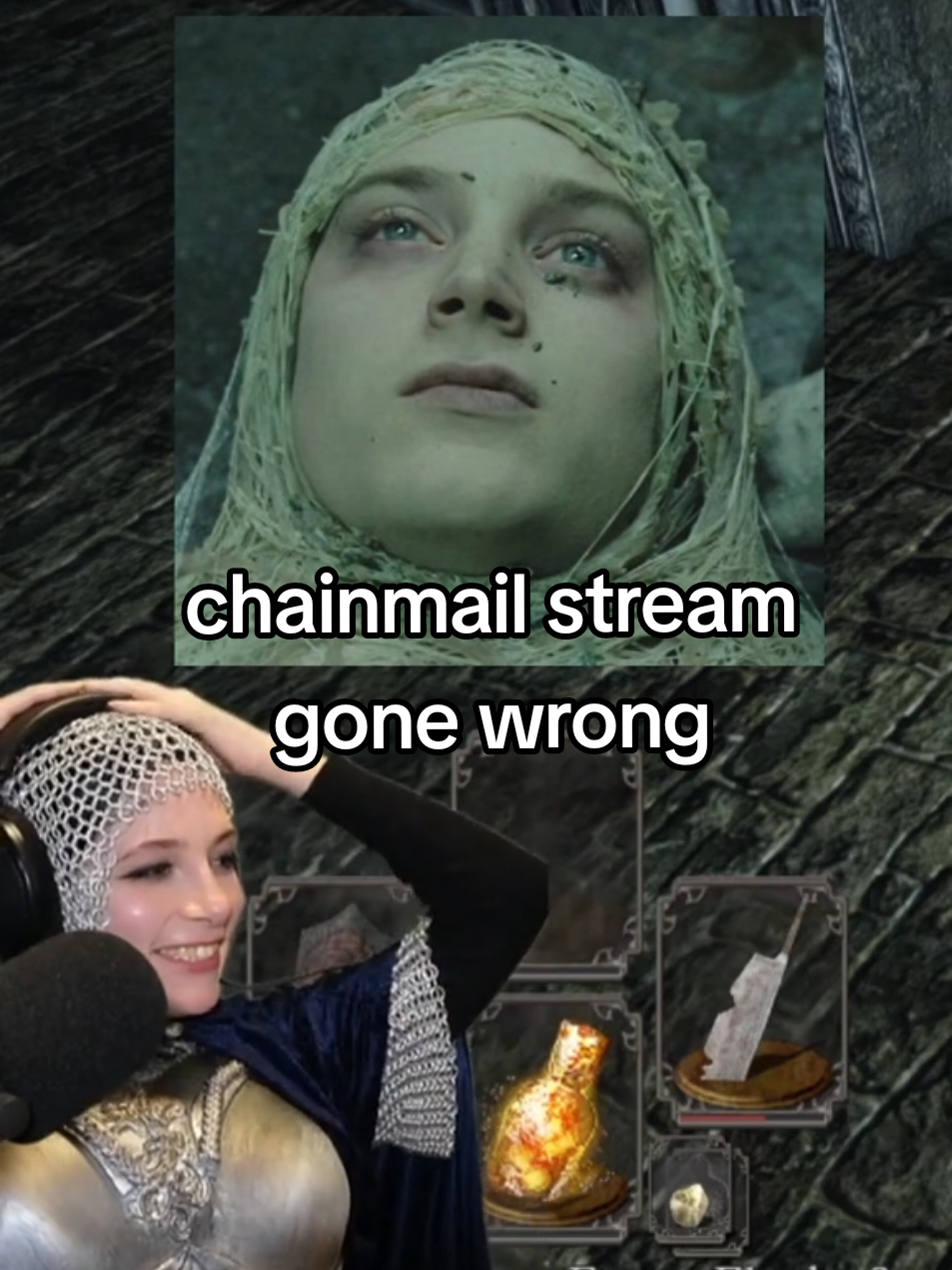 we are never doing chainmail stream again #darksouls2 