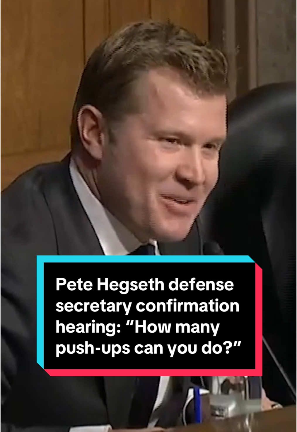 During Pete Hegseth's confirmation hearing for secretary of defense, Sen. Tim Sheehy (R-MT) questioned him about details of military weaponry and how many push-ups he can do. #news #politics #congress #military #trump  