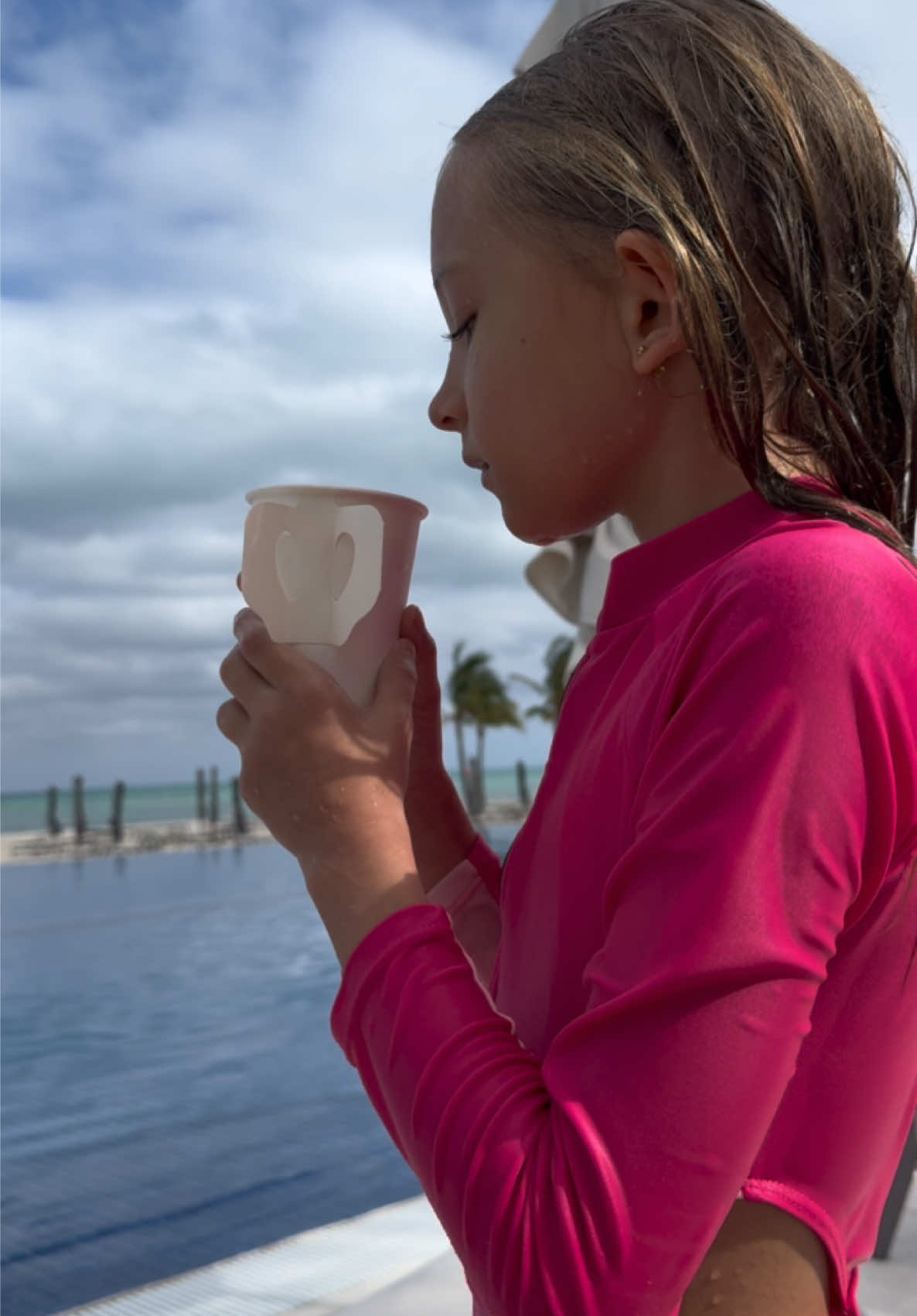 hot chocolate in the pool 😍