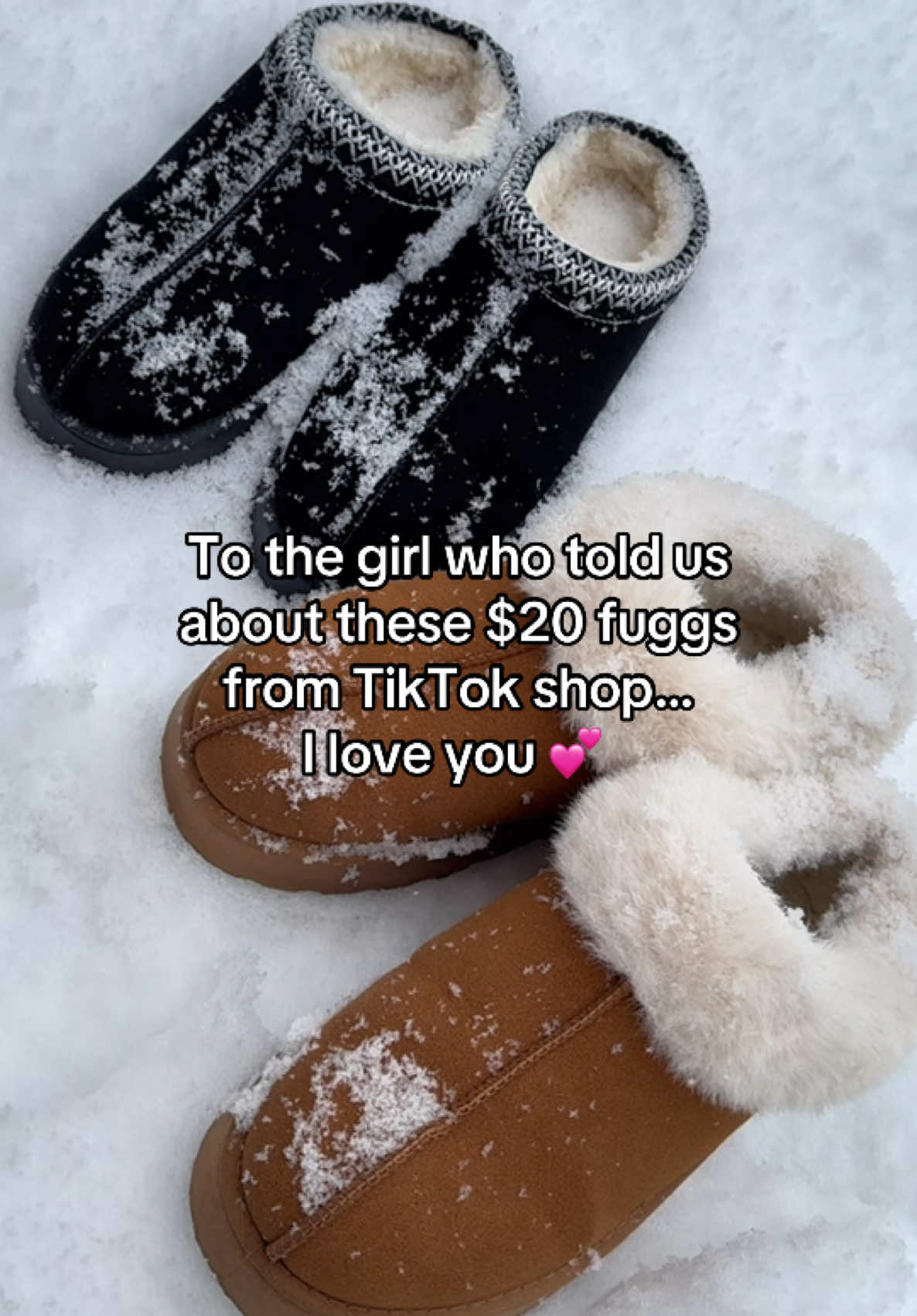 (Real snow ASMR 🥰) #texas #winter #fashion #shoes #snow #asmr soft sherpa platform slippers tagged ❤️ They are so comfortable, great quality, and true to size 👌 perfect winter shoes