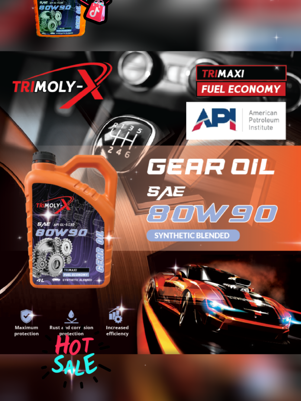 TRIMOLY-X TRIMOLYX Manual Transmission GEAR OIL FLUID 80W90 4L API GL5-LSD Minyak Hitam Gearbox Manual Transmission Proton Perodua! Jangan ketinggalan! Ketik pautan di bawah #gearoil #fypviralシviral #fypageシ #fypシ゚ #headlight #minyakgear 