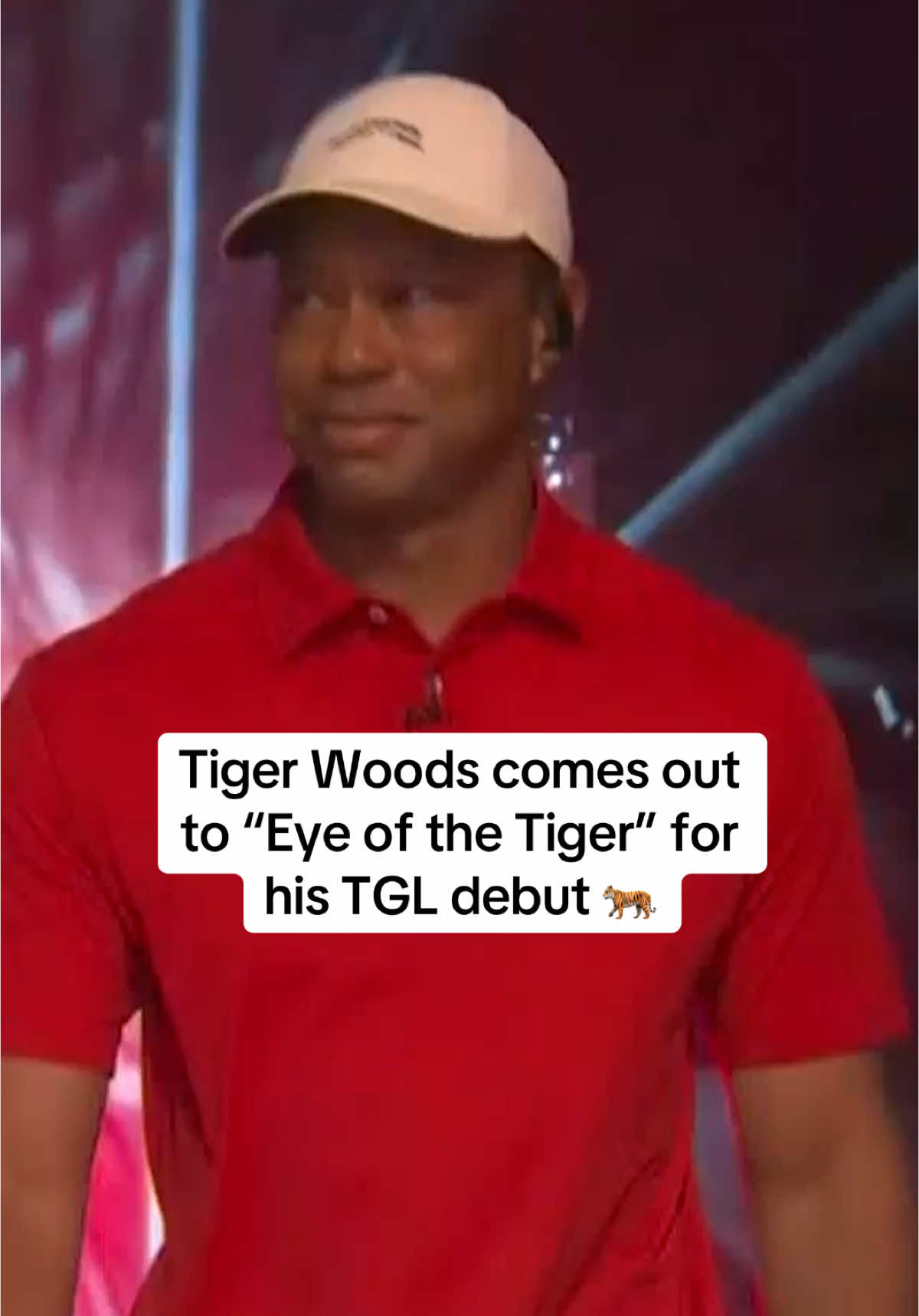 Perfect song choice for Tiger 🐅