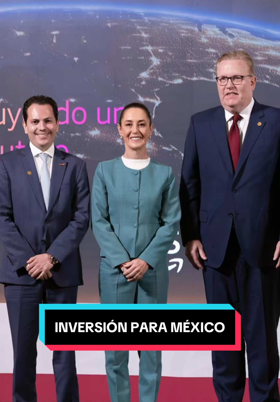 Tenemos muy buenas noticias para México. Amazon Web Services invierte cinco mil millones de dólares para la creación de un centro de datos con sede en Querétaro. Esto es una muestra de la confianza en nuestro país; no sólo tenemos un gran presente, sino un gran futuro. #fyp #mañanera #claudiasheinbaum 