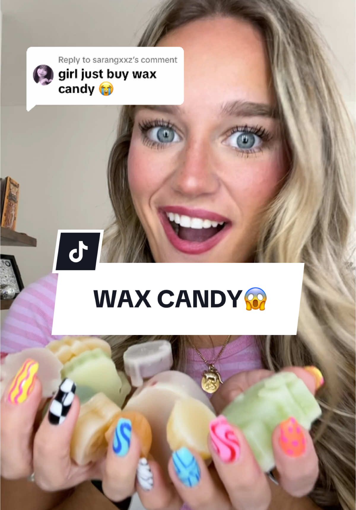 Replying to @sarangxxz Trying already made wax candy😝✨ These are just NOT IT. #waxcandy #waxcandyasmr #waxcandymukbang #candy #candymaking 