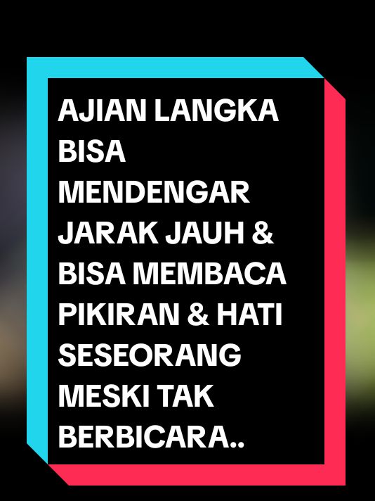 AJIAN PENDENGARAN JARAK JAUH #fyp #tiktoker  #aura #2025 #kekayaan #ilmukanuragan #khodam #ILMU #pusaka #goib #ilmukanuragan 