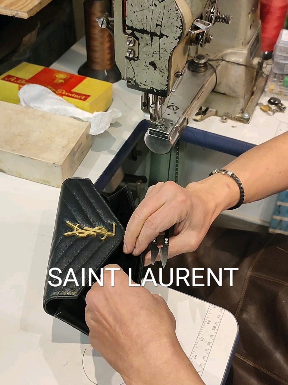 SAINT LAURENT buckle repair #cordonniermontreal #saintlaurent #shoerepaircanada #2025 #shoerepairmontreal #montrealcanadiens 