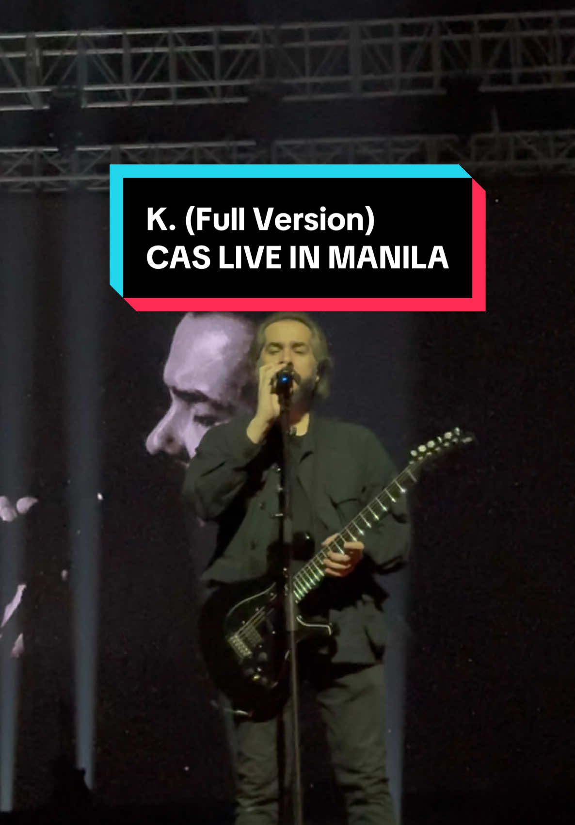 Sharing my  full video of K, CAS live in Manila, been waiting to hear this song live , thank you Cigarettes After What? #casinmanila  #cigarettesafter  #K #concertph #greg #casconcert  #casconcert2024  #casconcertmanila  #apocalypse #sesamesyrup #cigarettesaftersex🍀 