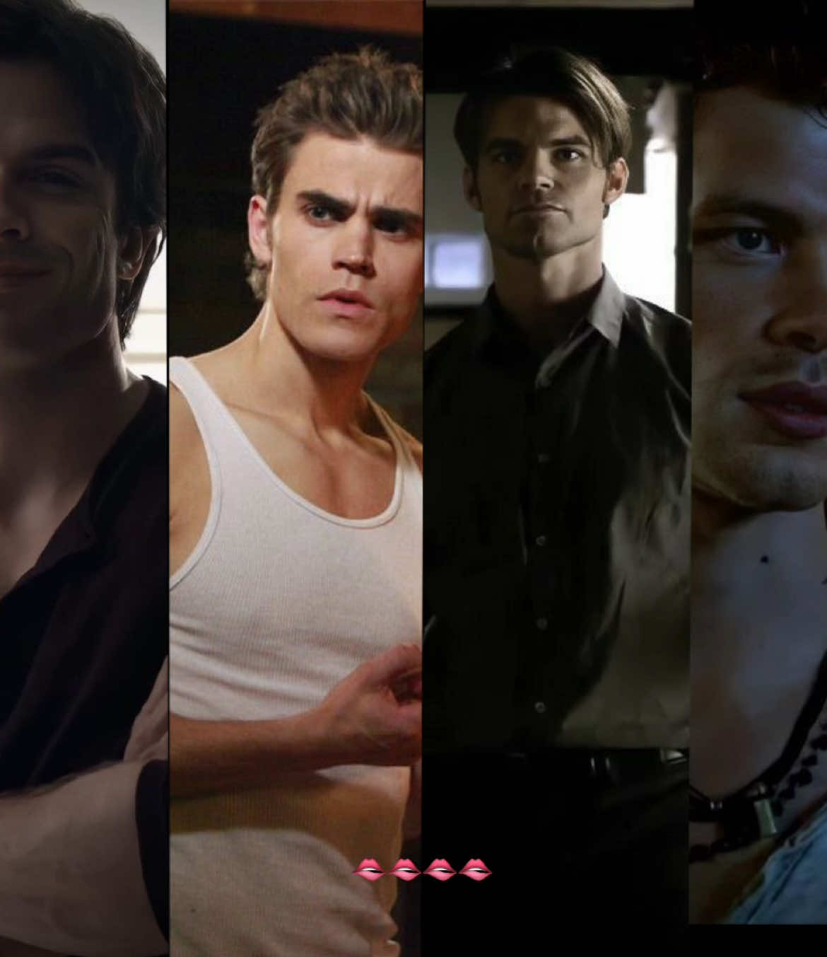 os mais delícias de tvd 🫦🫦🫦 #damonsalvetore #stefansalvatore #elijahmikaelson #klausmikaelson #thevampirediaries #foryoup  