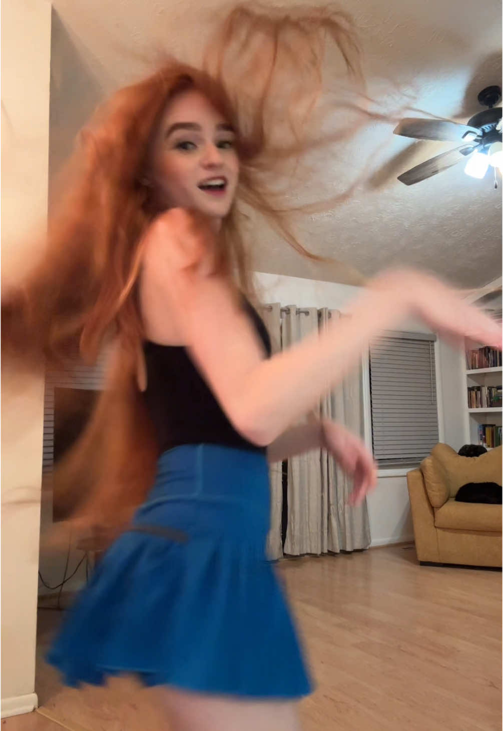 My hair actually attacked me😭 #hair #trending #fyp #redhead #ginger #dancing #dance #explore #blooper  