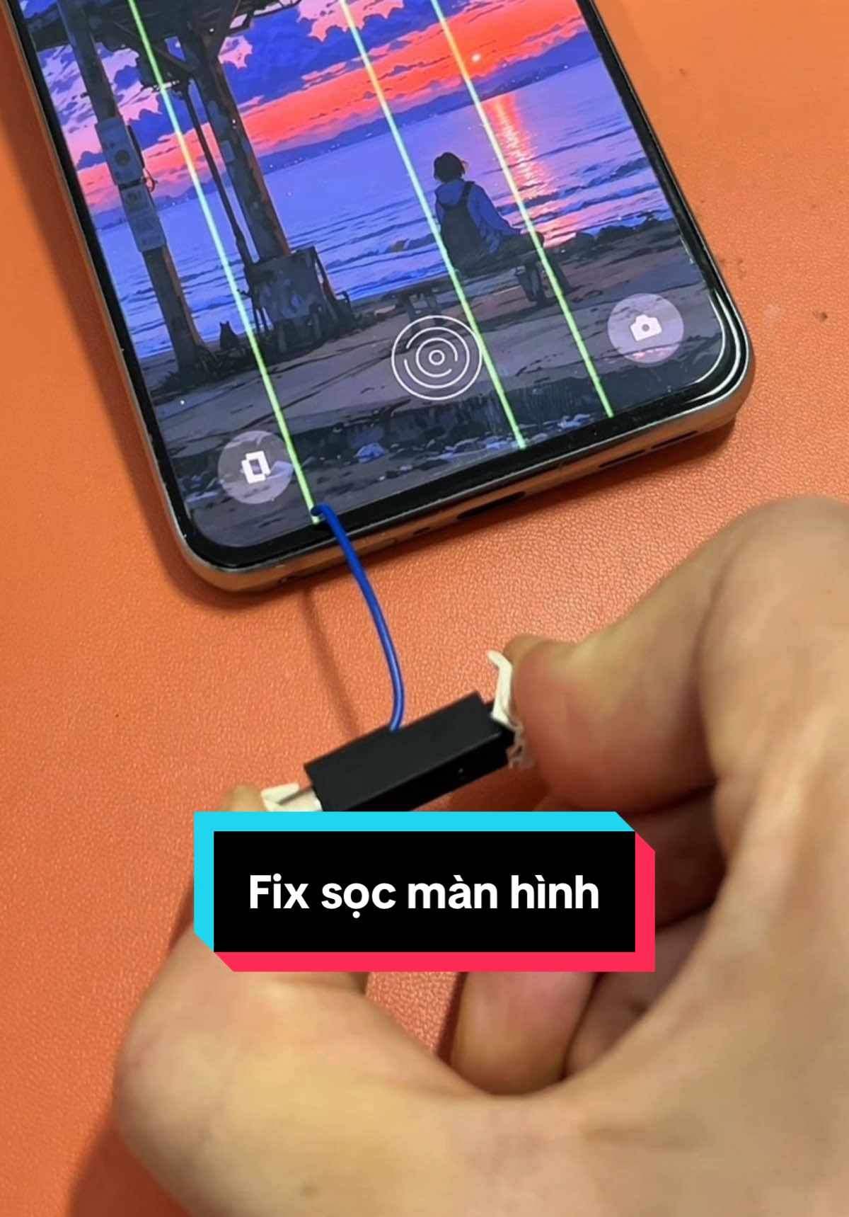 Cách fix sọc màn hình không tốn chi phí cho ae tham khảo #suaiphone #iphone 