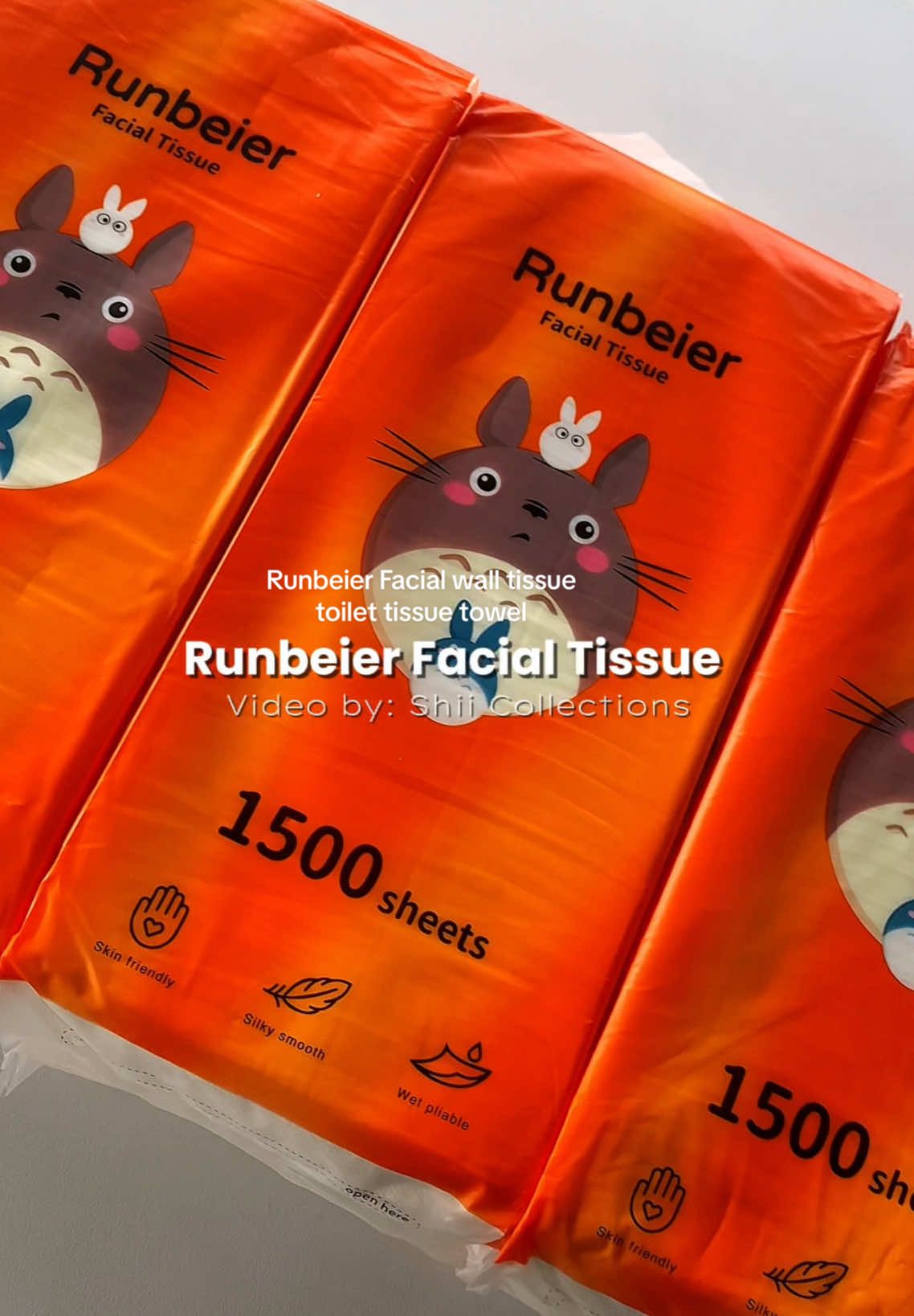 Runbeier Facial wall tissue toilet tissue towel #facialtissue #tissue #tissuemurah #tissuepaper 