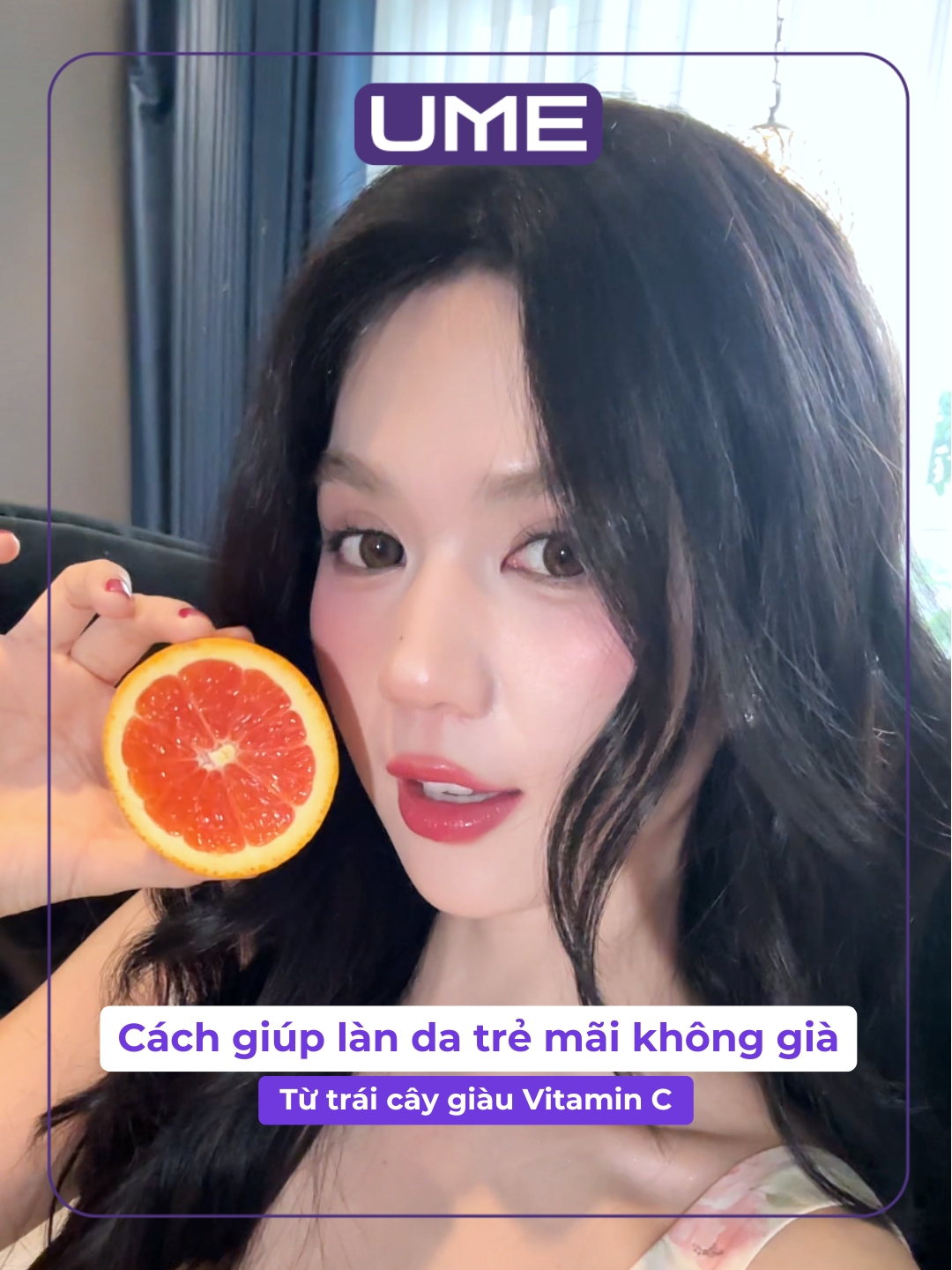 Vitamin C giúp trẻ mãi không già #ume #ngoctrinh #fyp #viral #orange