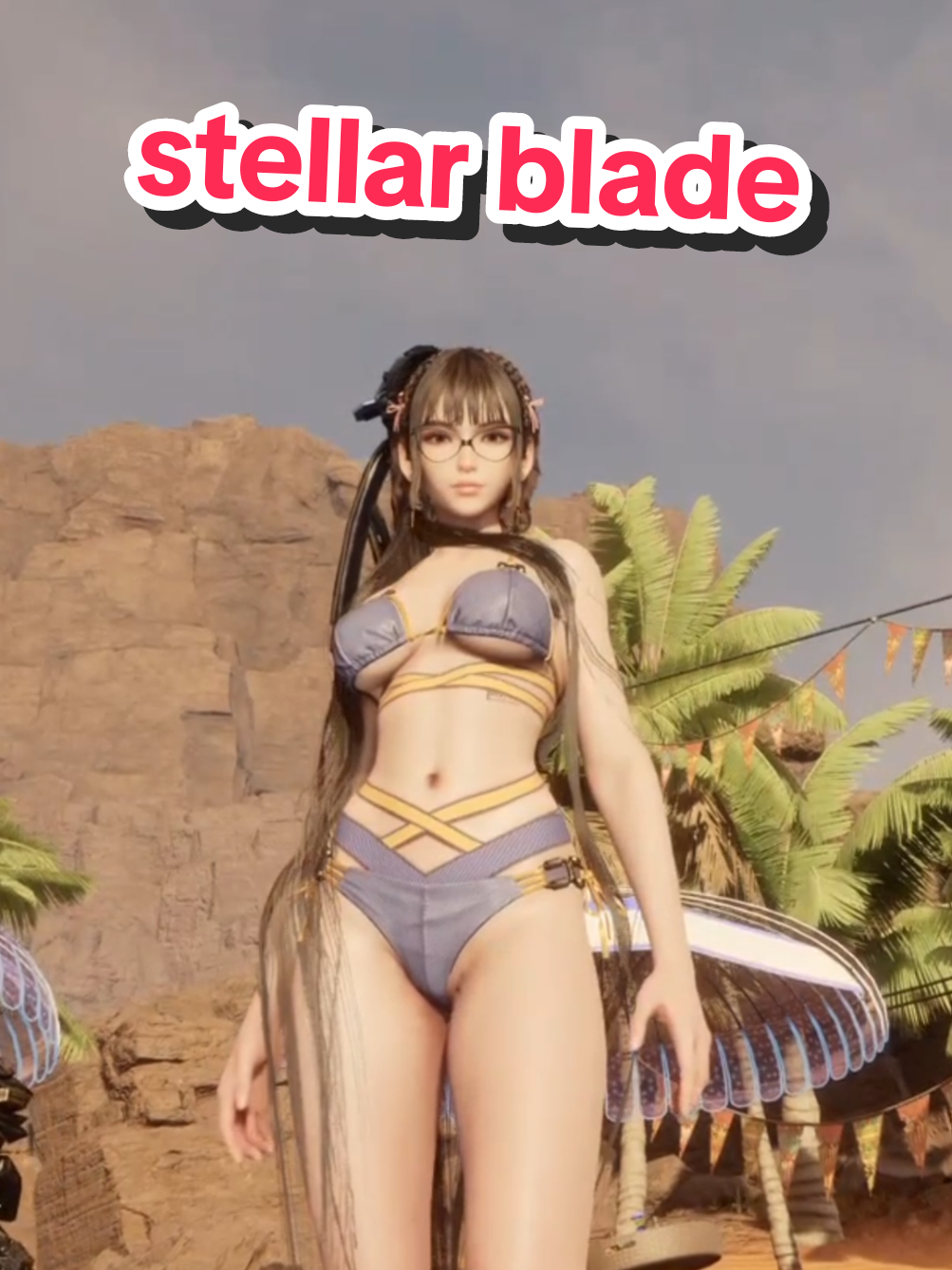 parte 10 eve usando seu novo biquíni 👙 no oásis no grande deserto 🏜  em stellar blade projeto eve #stellarblade #goty2025 #gamegoty #viralgame #games2025 