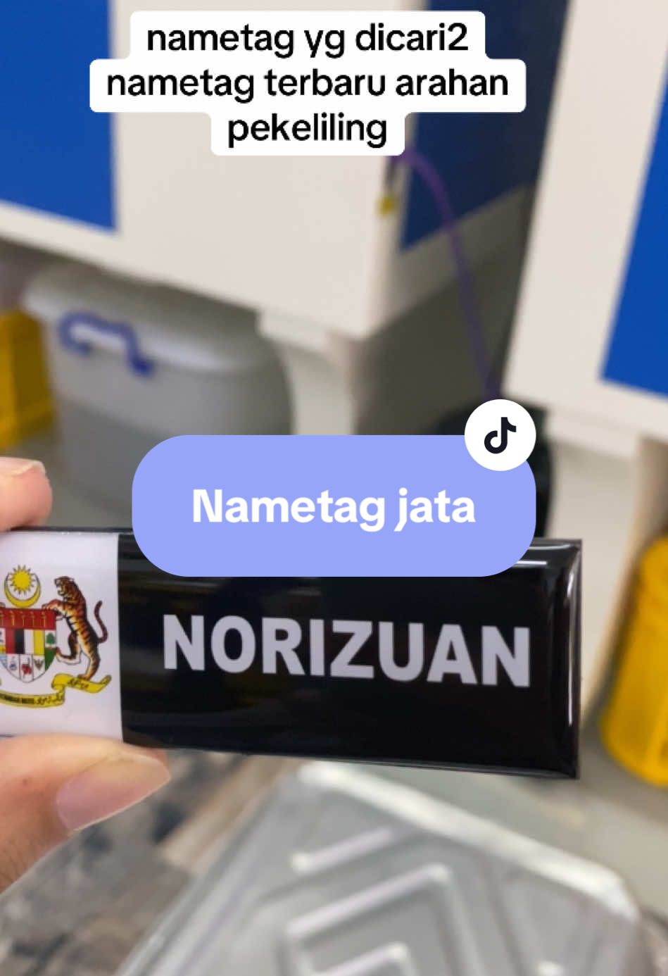 Nametag terbaru epoxy format pekeliling#nametag#nametagjata#nametagstaff 