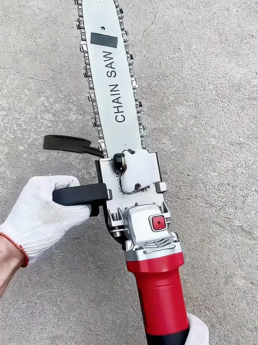 adaptor chainsaw ke gerinda🥳 #adaptor #chainsaw #gerinda #pemotong #kayu #perkakas #fypシ #viral #trending 