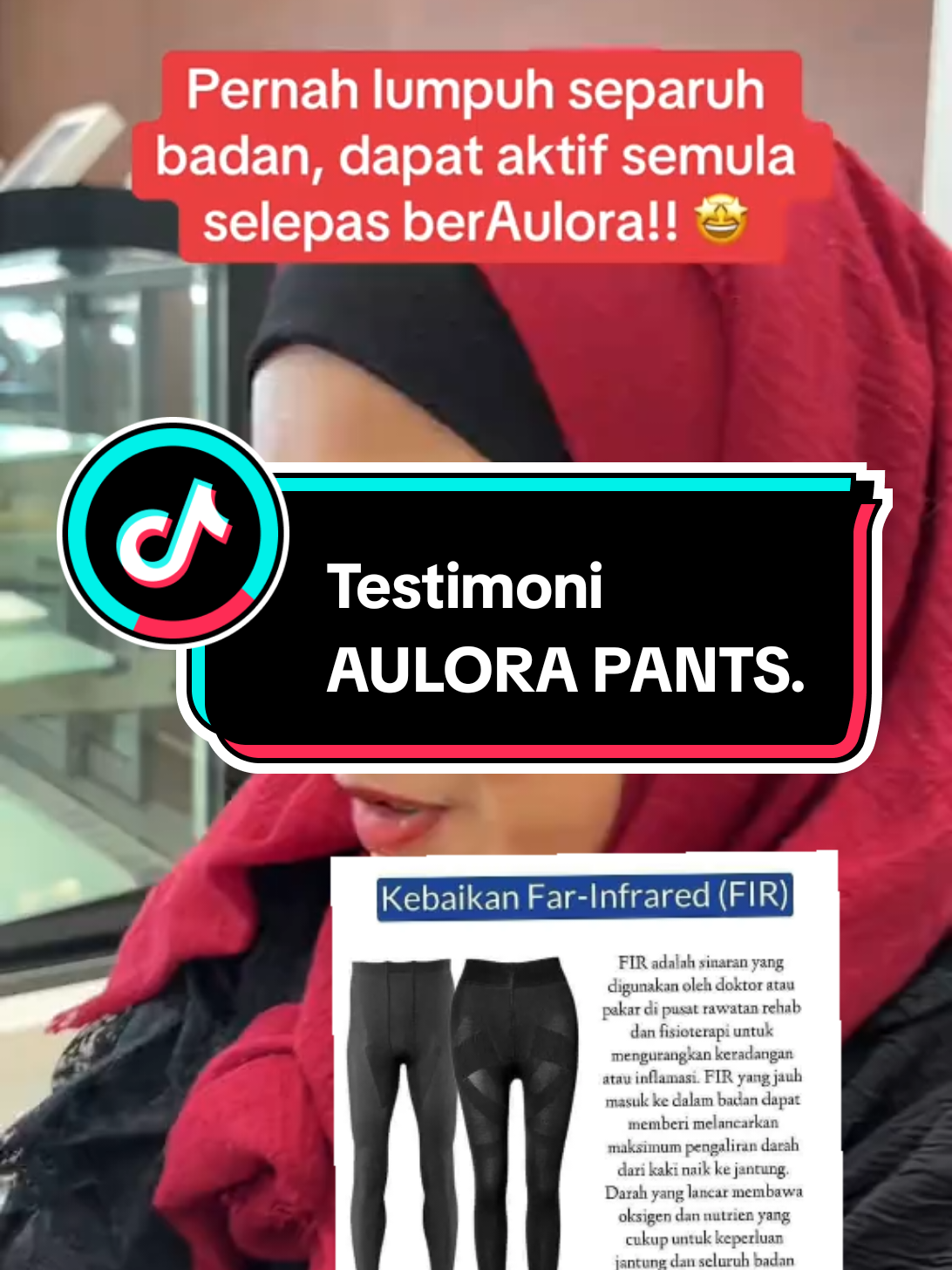 Testimoni Aulora pants, Pernah lumpuh. #aulora #aulorapantswithkodenshi #testimoniaulorapant #auloraseries #hargaaulorapants 