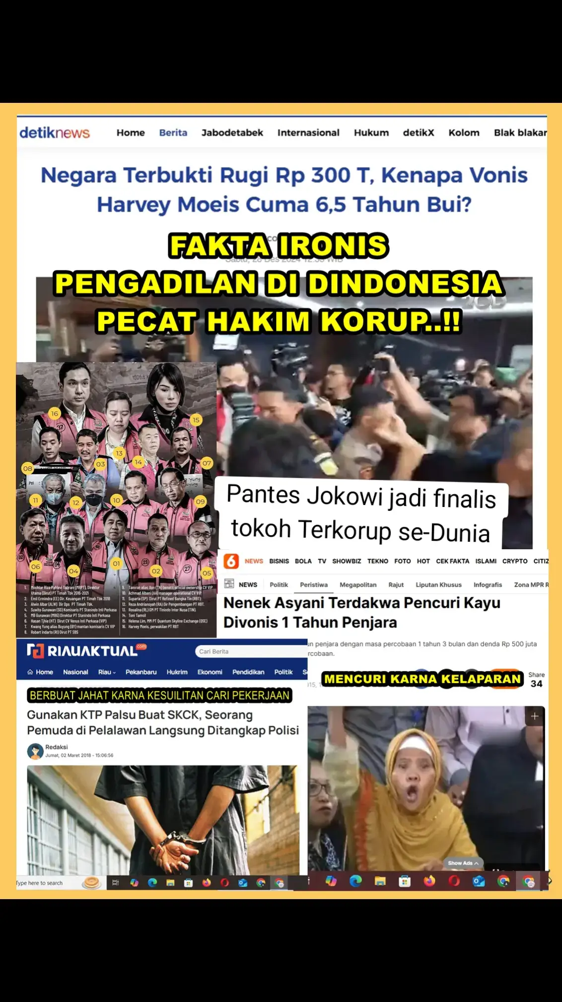 #infoterkini #bikinheboh #viraltiktok #JokowiTerkorupSedunia #hakimbrengsek 