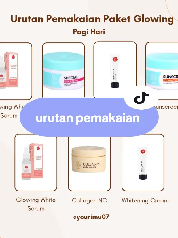 notes :  1. sebelum pakai skincare harus bersihkan dulu dengan sabun cuci muka 2. pemakaian skincare tunggu 1-2 menit meresap lanjut ke step berikutnya 3. whitening cream di oles ke flek atau bekas jerawat dan bisa dipakai pagi dan malam 4. whitening cream bisa dipakai ke seluruh wajah tipis2 kalau kulit normal dan kering 5. peeling serum dipakai hanya malam hari saja, hindari dekat area mata, diamkan 20 menit bilas cukup dengan air bersih   #skincareviva #vivacosmetic #vivacosmeticsindonesia #vivaskincare #fyppp #lewatberandafyp 