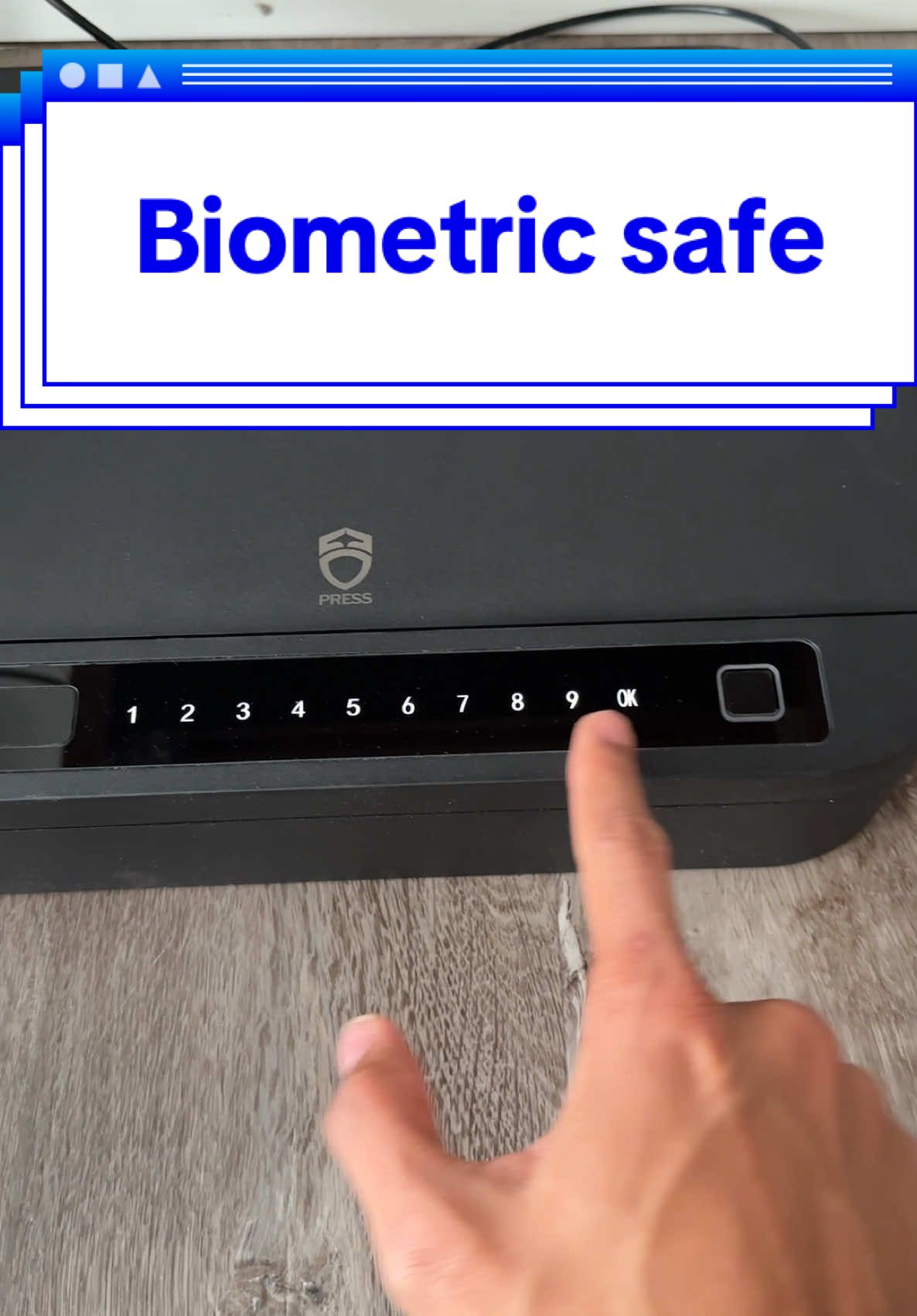 4 ways to access to biometric safe. Which is your favorite way? #biometricsafe #safe #ttslevelup #newyearfinds #tiktokshopdelightno 