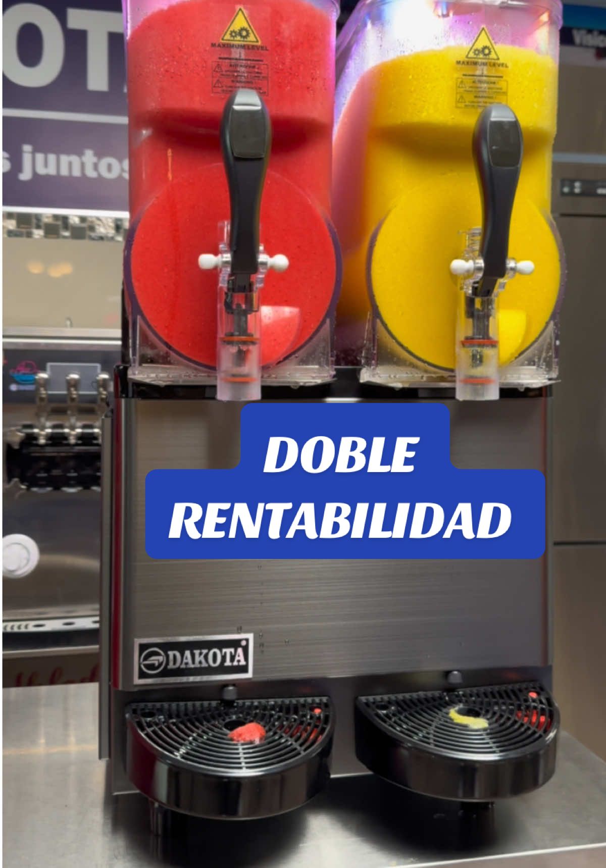 Doble rentabilidad! Con nuestra  Cremoladera refresquera DAKOTA!Qué esperas para emprender!! #enprendimiento #enprendedor #cremoladera #cremoladas #cremolada #cremoladeras 