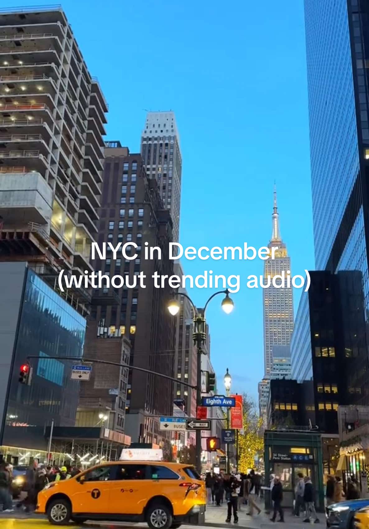 NYC in December without trending audio. . . . #fyp #foryoupage #nyc #newyorkcity #christmas #manhattan #bryantparkwintervillage #rockefellercenter #centralpark 