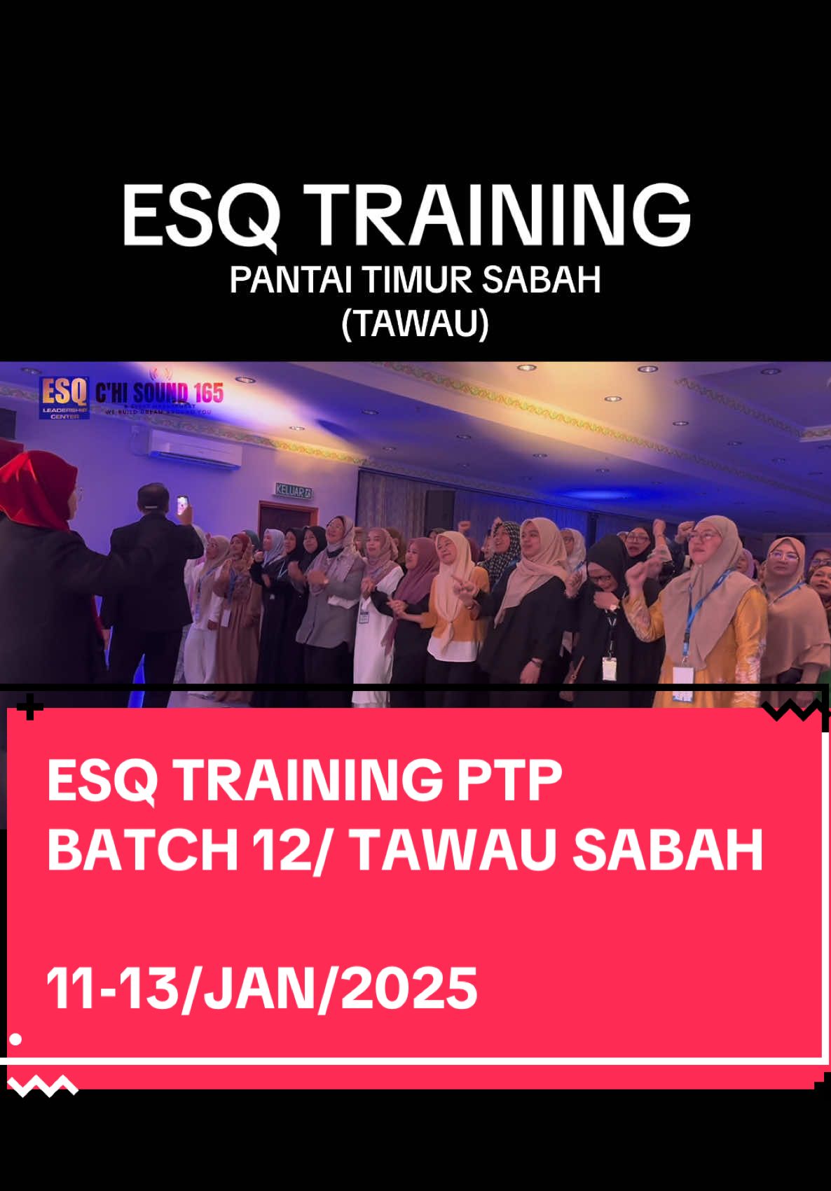 MEMORY ESQ TRAINING PTP PANTAI TIMUR, TAWAU SABAH, 12-13 JAN 2025 Terima kasih @ESQ165Malaysia Dan trainer @Firdaus G. Djamaris juga co.trainer @Fadhz Hasan halalkan ilmunya🙏 thanks juga @Chi Sound 165 & Event Rental selaku penaja training 🙏#esqtawau #esqsabah #esqtraining #abangpends #chisound165 #abangpends #astaga 