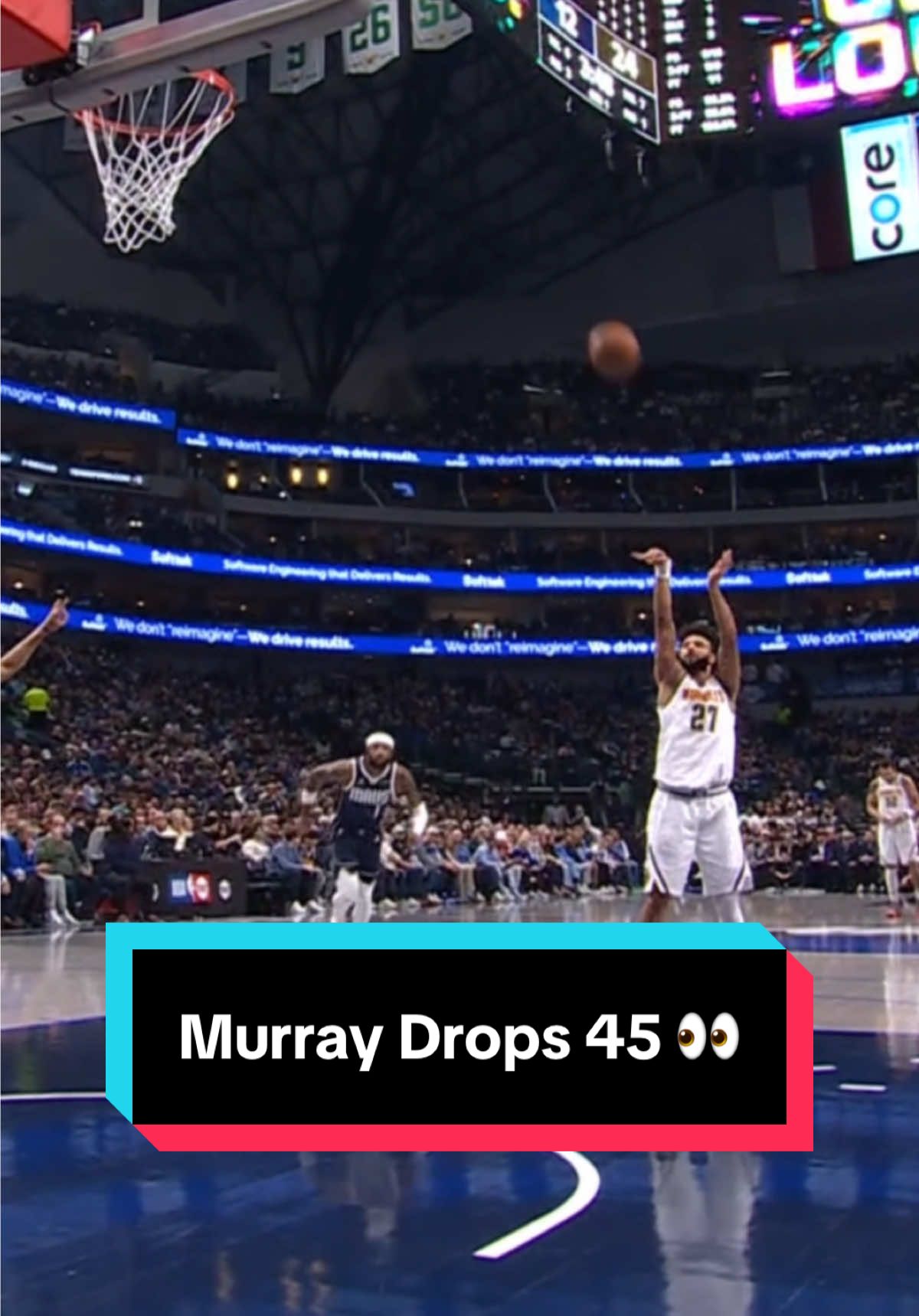 Jamal Murray had an incredible 45-pt performance  🤩 #NBA #NBAHighlights #Basketball #JamalMurray #DenverNuggets 