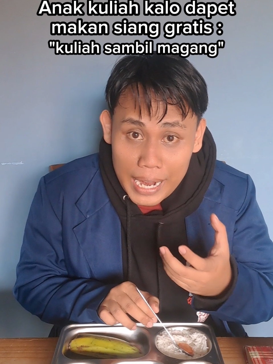 anak kuliah kalo dapet makan siang gratis #pov #parodi #makansianggratis 