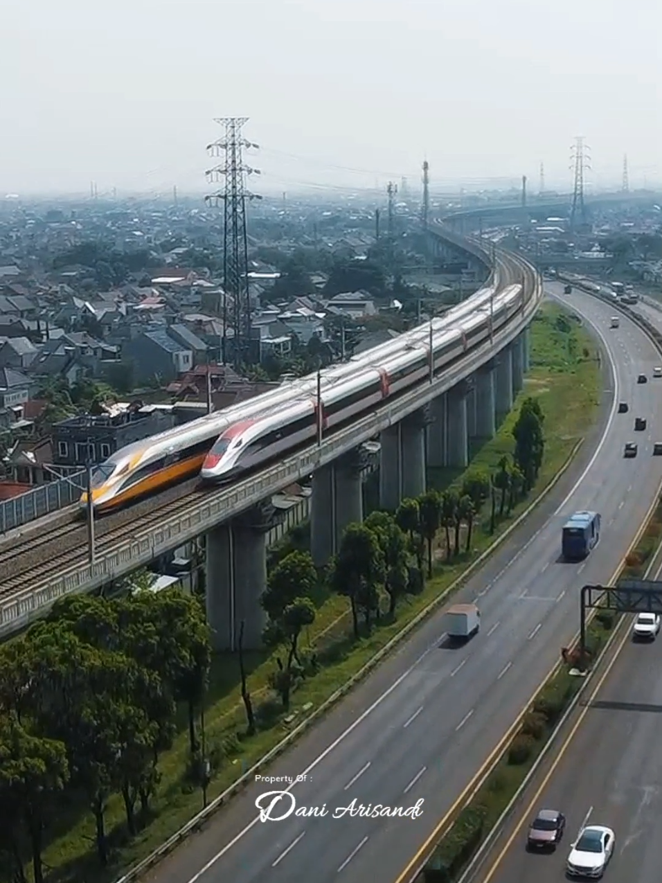 KCIC400AF Kereta Cepat Jakarta-Bandung / Whoosh. #indonesia #sunda #jawabarat #kcic #crrc #whoosh #keretacepat #keretacepatjakartabandung #highspeed 