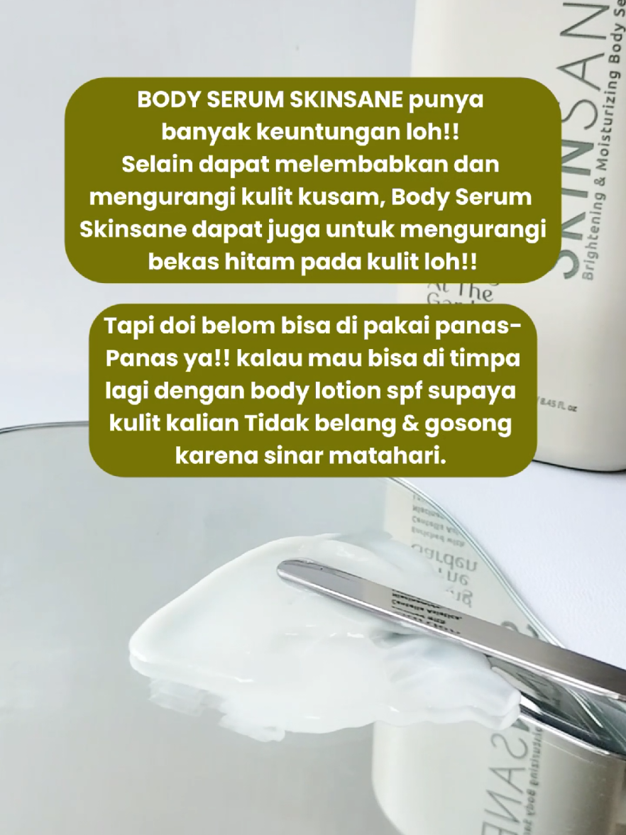 Kulit sehat itu harus di rawat ya, Yuk pakai Body Serum SR12 SkinSane aja!!😍🌸 #bodyserum #serumviral #bodylotion #kulitlembut #kulitcerah #kulitsehat 