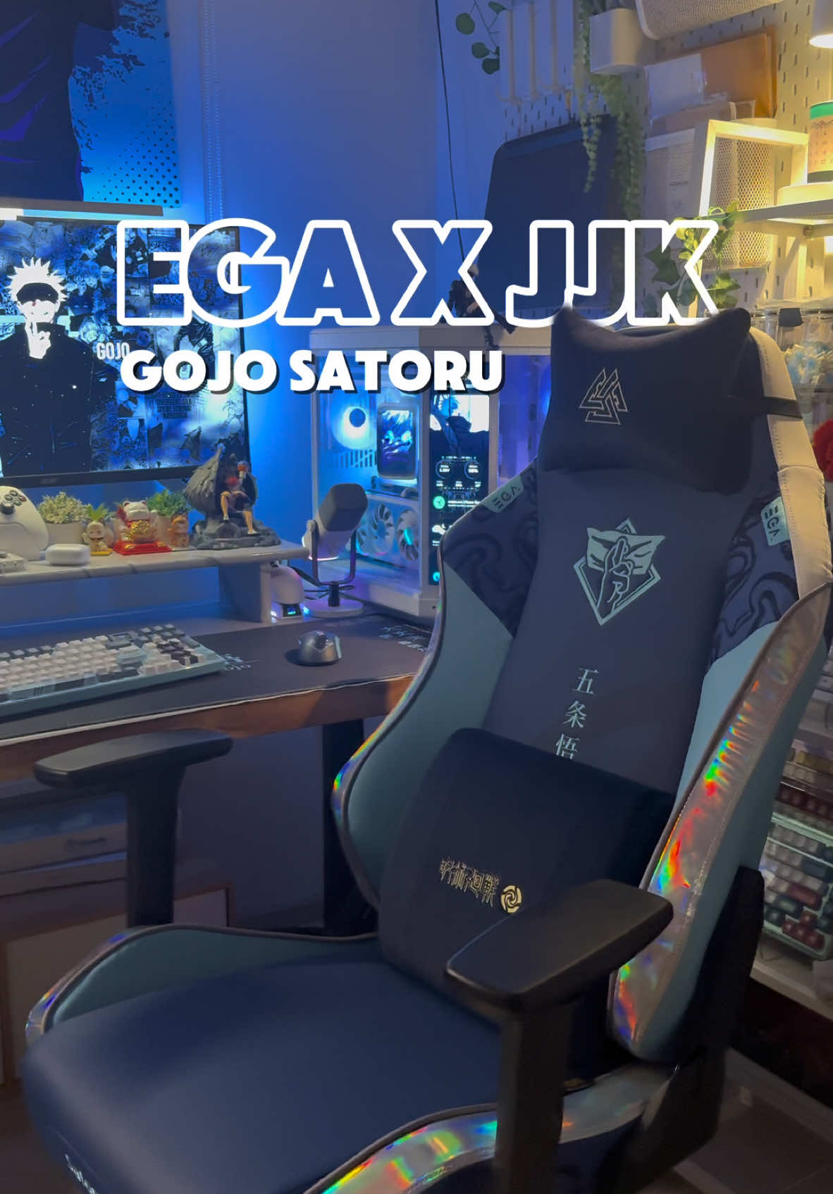 พี่คิทแคทหน้าหล่อ ครบเซ็ทสักที!! #mr_stone🗿 #unboxing #gamingchair #gojo #egaxjujutsukaisen 