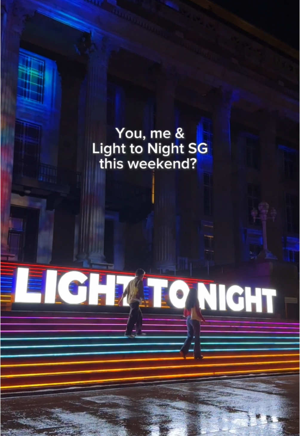 📢 Grab your friends, family, love interest or yourself cause one of the the first art festival of the year begins this weekend! @National Gallery Singapore #LightToNightSG #NGS #sgtravel #thingstodoinsingapore #sgdateideas #lighttonight #singapore #LightToNight2025 #DoYouSeeMe? 