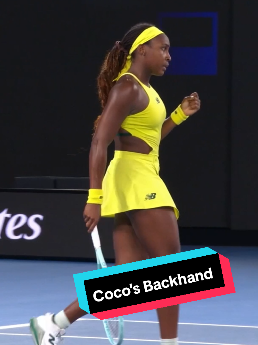 That @CocoGauff backhand is *DIALLED IN* @ESPN @Eurosport @Wide World of Sports #wowow #AusOpen