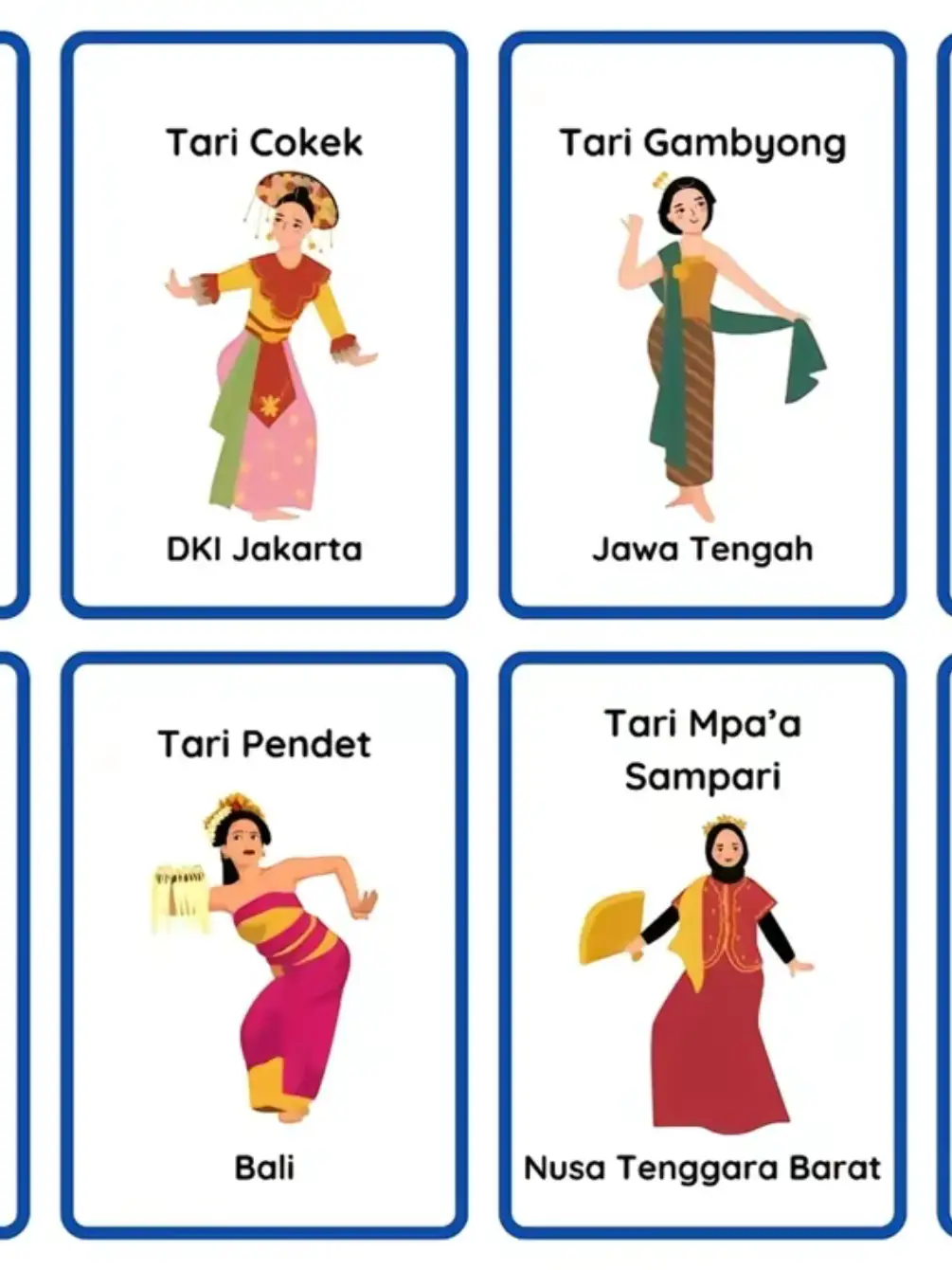 Kartu Mengingat Tarian Daerah di Indonesia Link produk ada di bio jangan lupa follow yaa https://lynk.id/bumellysri23 #mediapembelajaran  #mediapembelajaransd  #kelas4  #pendidikanpancasila  #fyp  #fyppppppppppppppppppppppp 