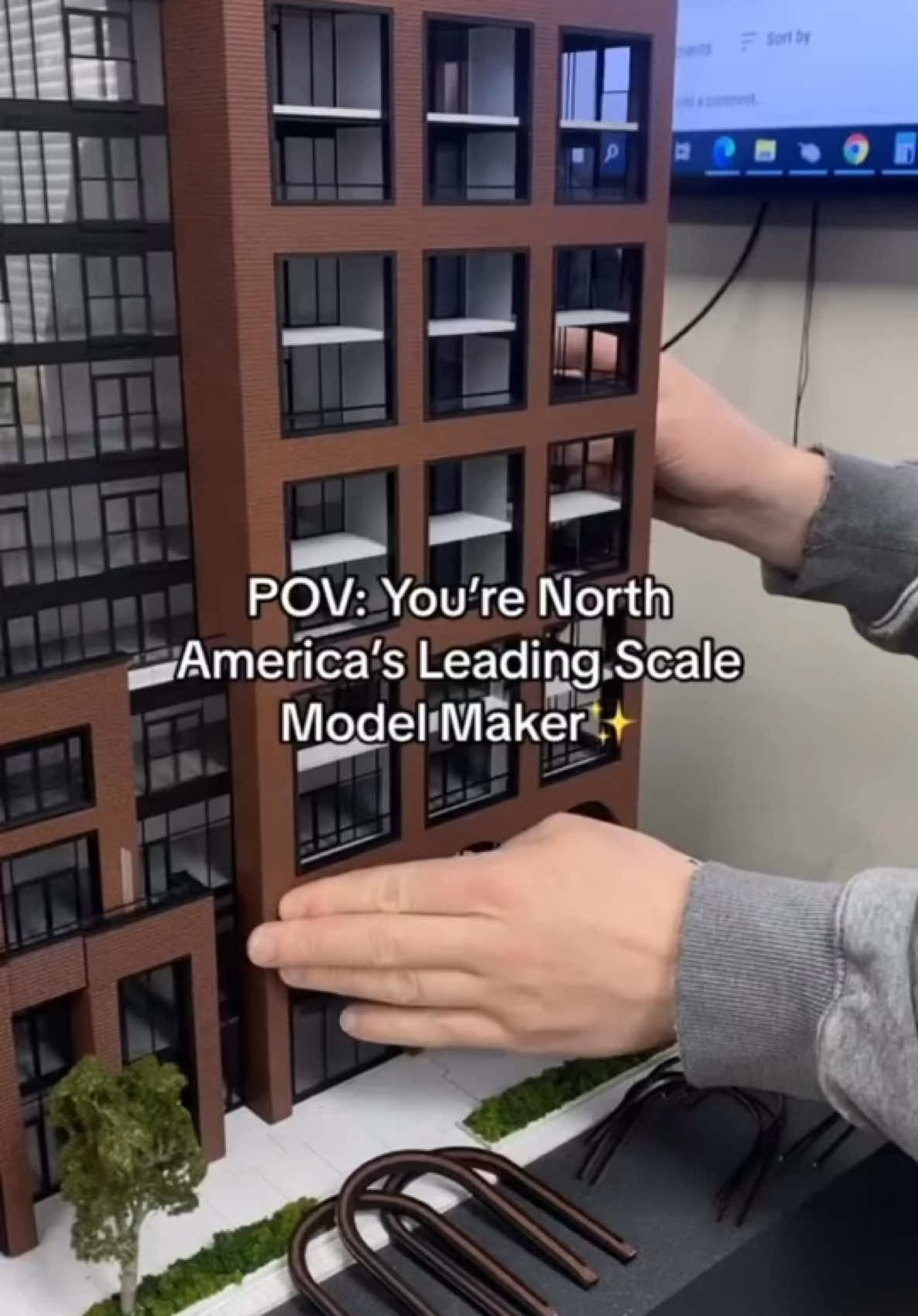 POV: You're North America's leading scale model maker✨ ✍️: @neezostudios #scalemodel #scalemodels #scalemodelling #scalemodeling #scalemodeller #scalemodeler #handmade #mini #miniature #miniaturemodel #miniaturemodels #lasercut #lasercutting #3dprinting #3dprinted #realestate #architecture #tiktok #reels #explorepage