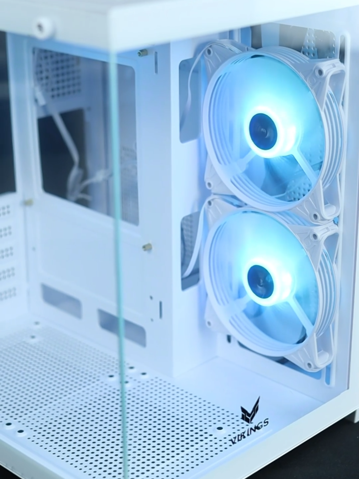N275 white เคสคอมสีขาว สวยมาก Aquarium Mirror Case VIKINGS N275 Start Price 990 Best Value in Market #computer # casecomputer Assembly#เคสคอมพิวเตอร์สีขาว