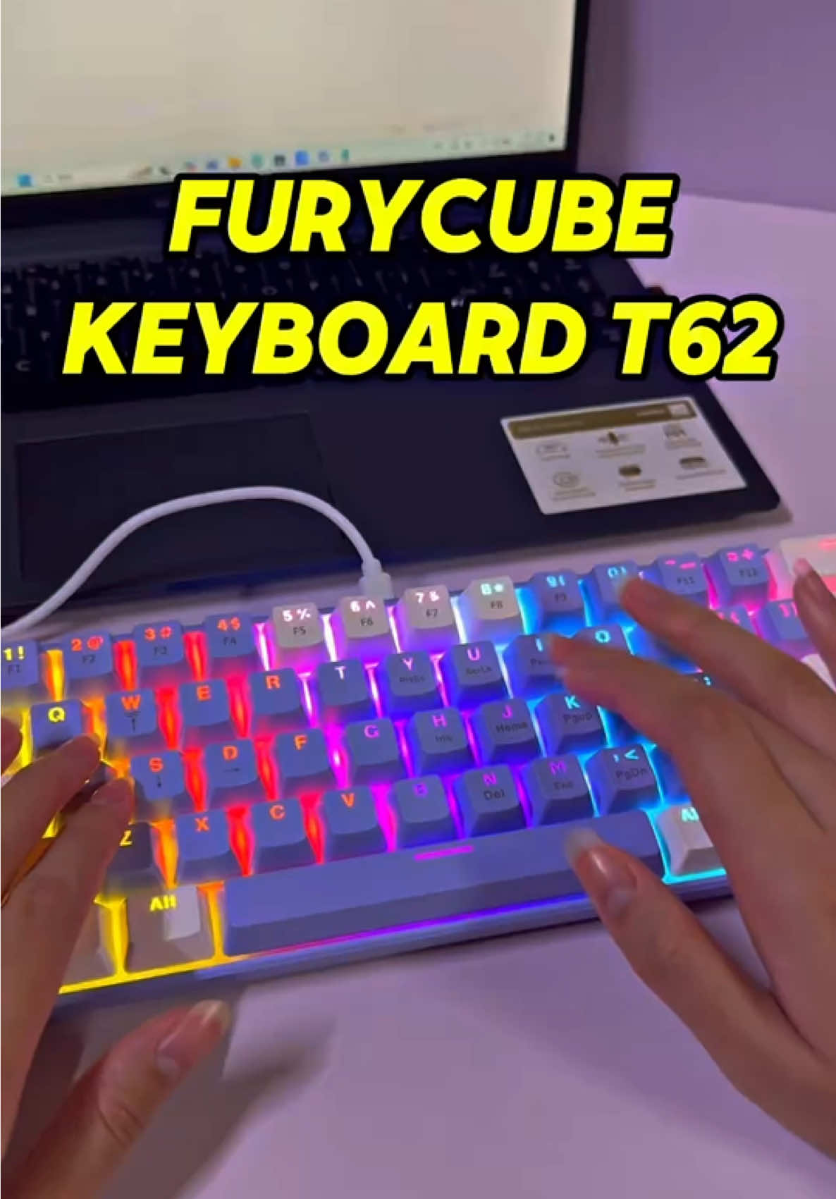 FURYCUBE KEYBOARD T62😍🔥  #keyboard #keyboards #keyboardmechanical #gadget #zifriendkeyboard #zifriendt62 #furycubekeyboard #furycube #giftideas #foryou #cny2025 #fyp 