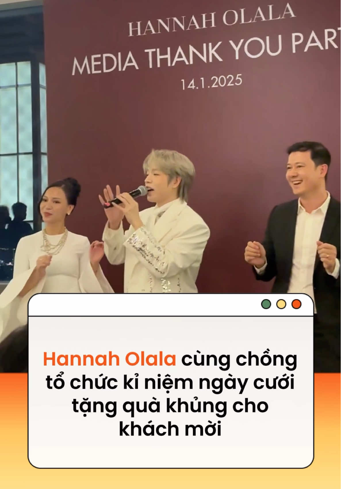 Hannah Olala cùng chồng tổ chức kỉ niệm ngày cưới tặng quà khủng cho khách mời #hannaholala 