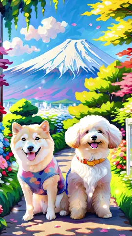 私たちは一生幸せに一緒にいたい🤣 #ペット肖像画#犬#ペット写真#犬写真#エブリドッグ#犬のいる暮らし #わんこは家族  #ペット #ペット絵画#dog#pet