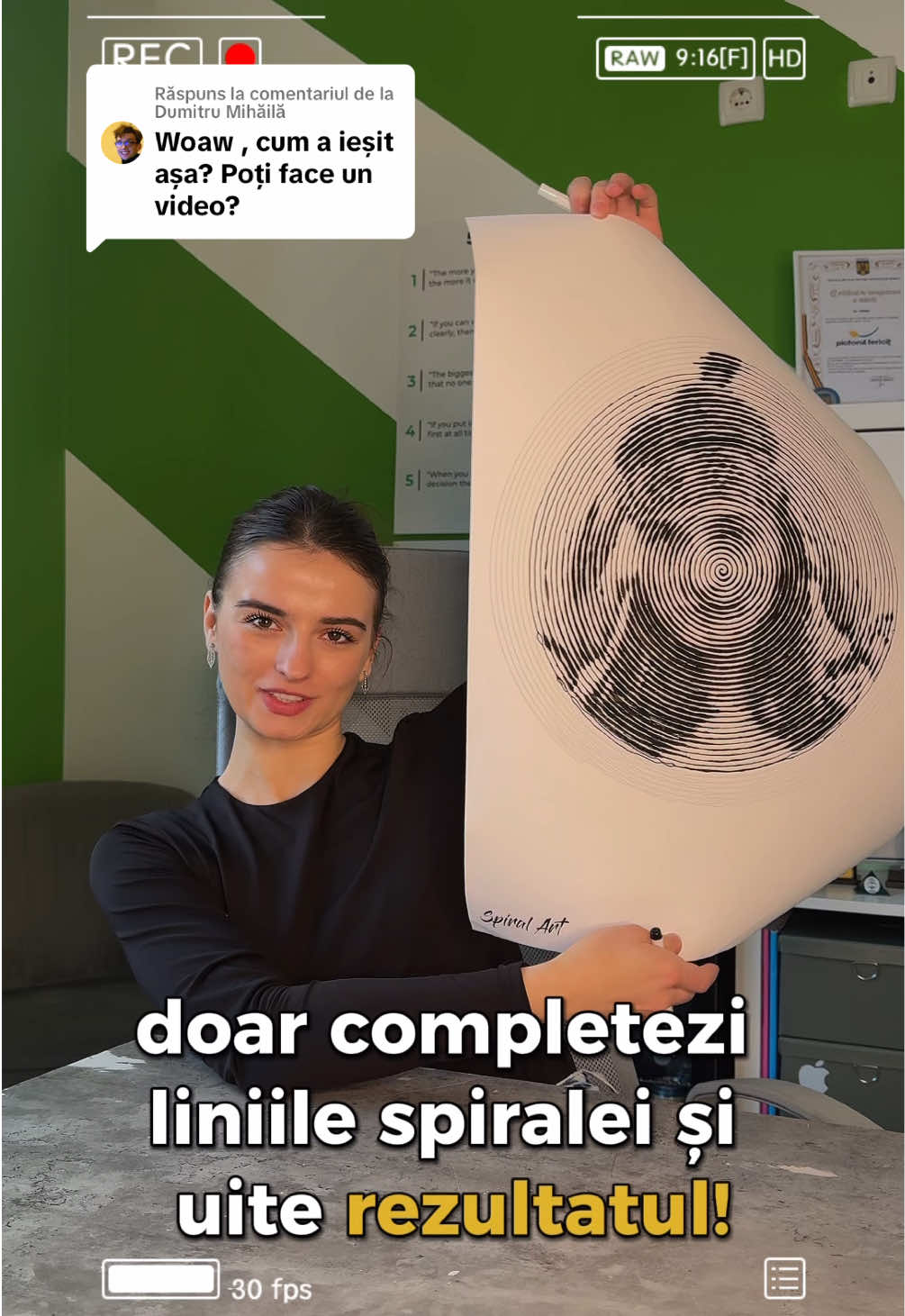 Ca răspuns pentru @Dumitru Mihăilă #pictorulfericit #spiralart #comment #ready #results #wowww #art #romania #suceava #fyp 