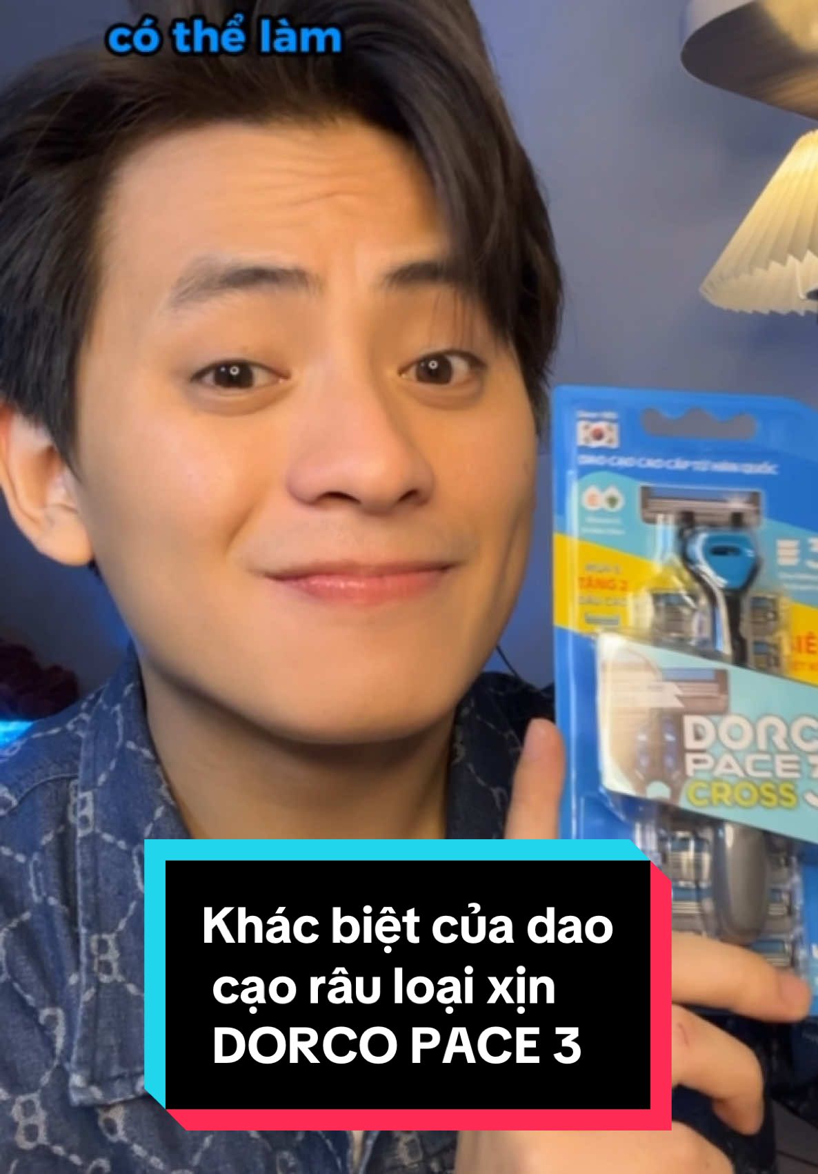 Anh em đang tìm dao cạo râu cao cấp? Sắm ngay em dao cạo râu Hàn Quốc DORCO PACE 3 CROSS để trải nghiệm cùng tui nha!